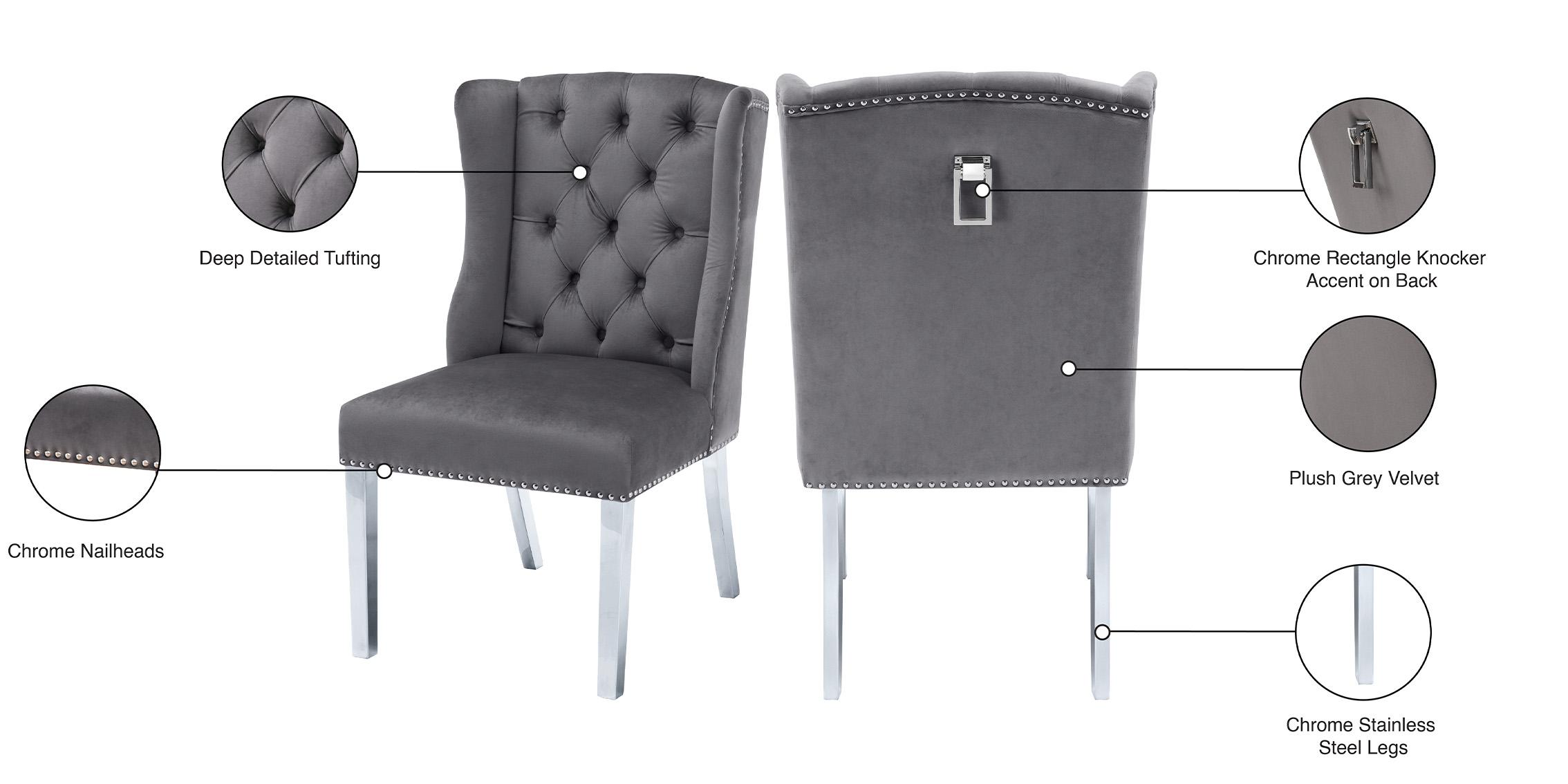 

    
809Grey-C Meridian Furniture Dining Chair Set
