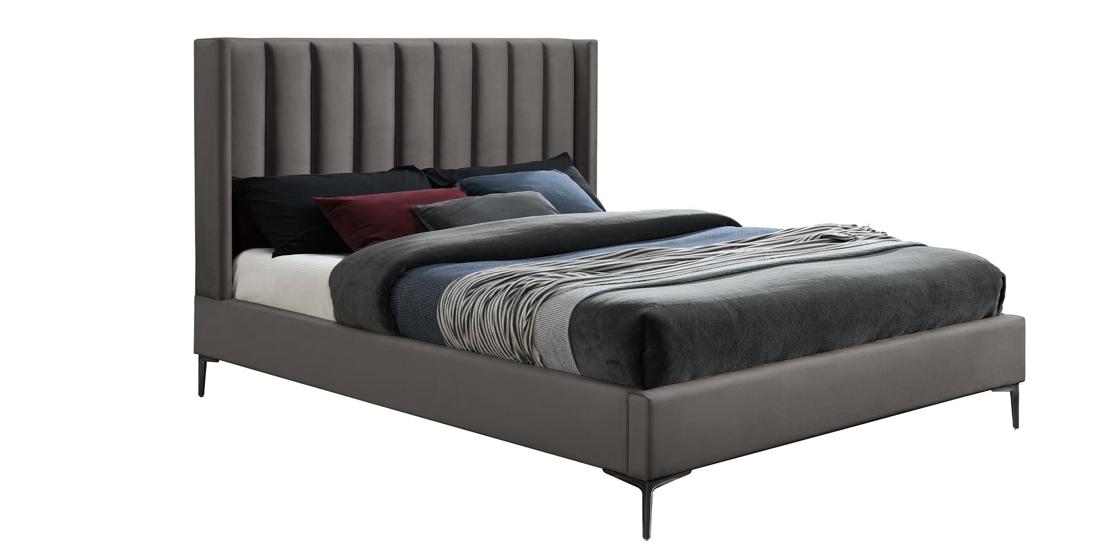 

    
Grey Velvet Full Bed NADIA NadiaGrey-F Meridian Modern Contemporary
