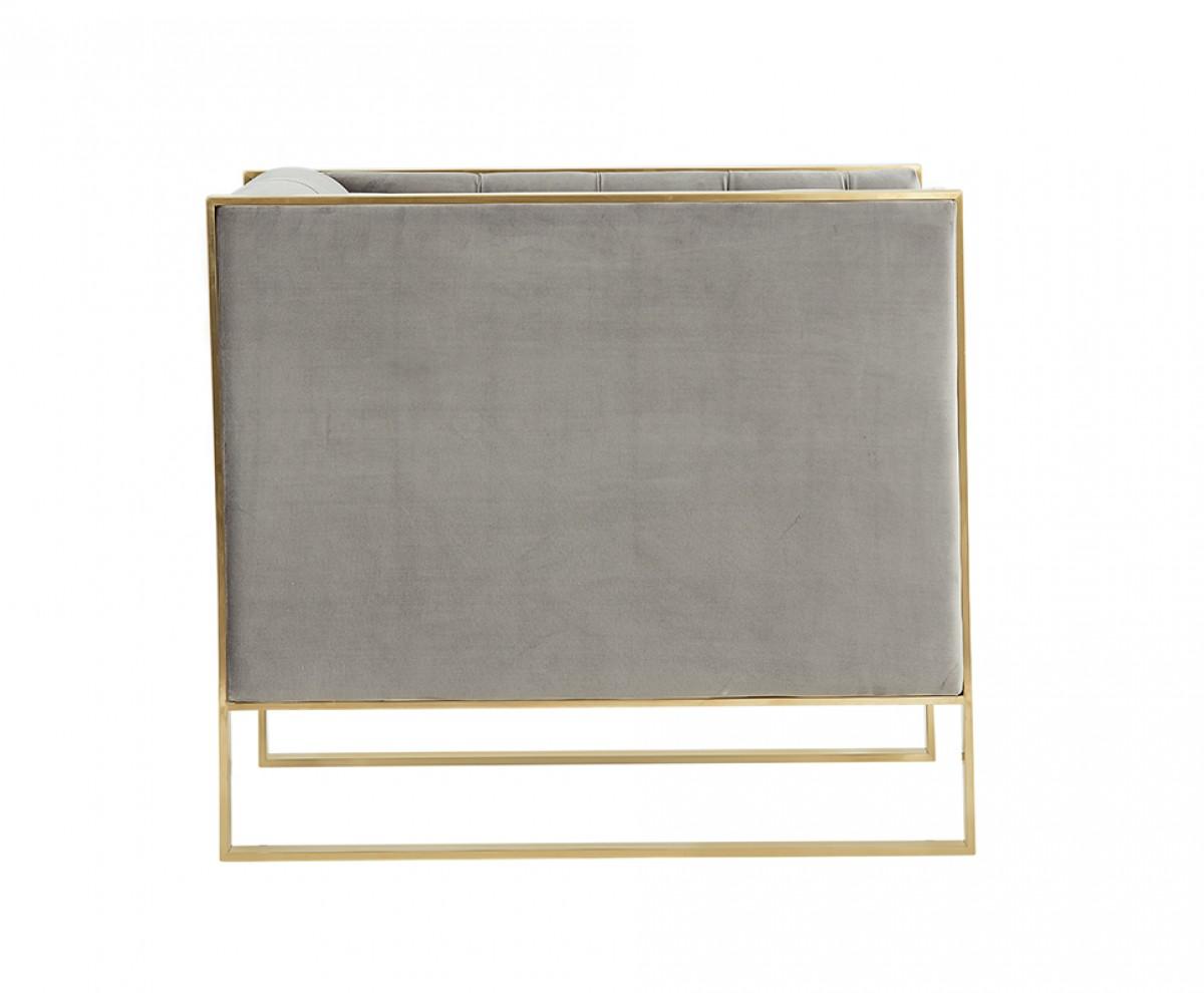

                    
VIG Furniture Divani Casa Carlos Accent Chair Gray/Gold Fabric Purchase 
