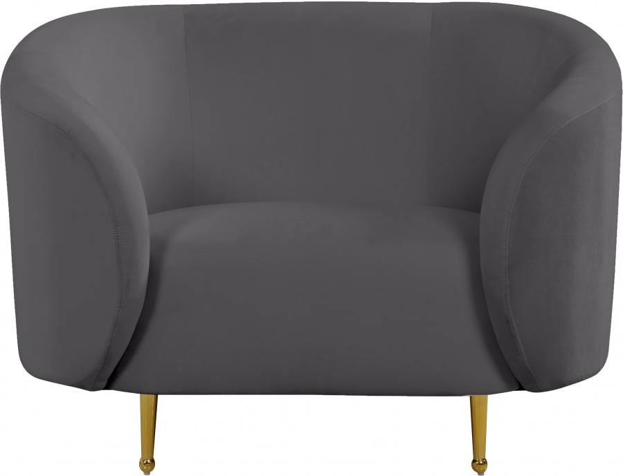 

        
Meridian Furniture Lavilla Sofa Loveseat and Chair Set Gray Velvet 00704831400946
