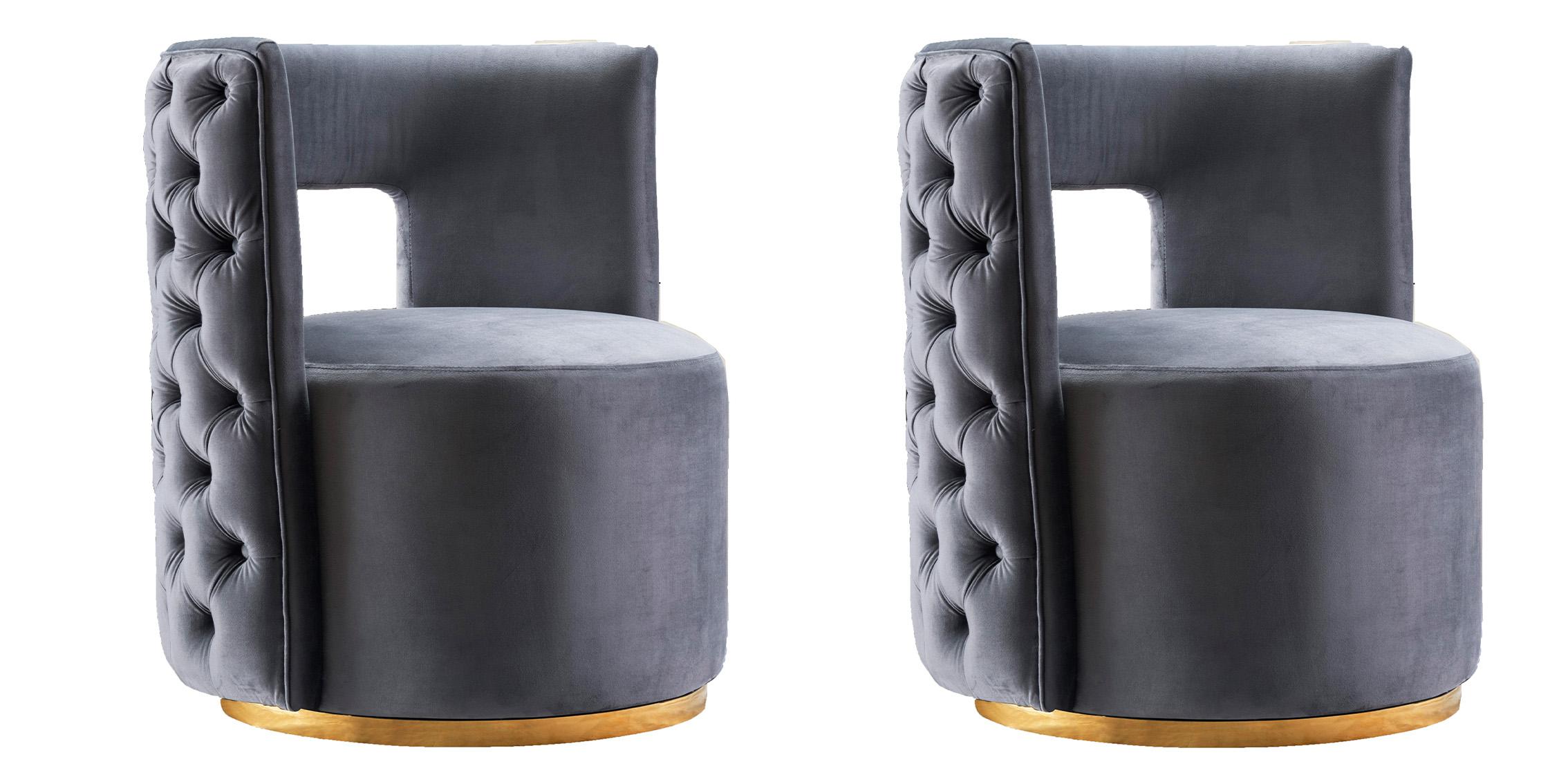 

    
Meridian Furniture THEO 594Grey-Set Arm Chair Set Gray/Gold 594Grey-Set-2
