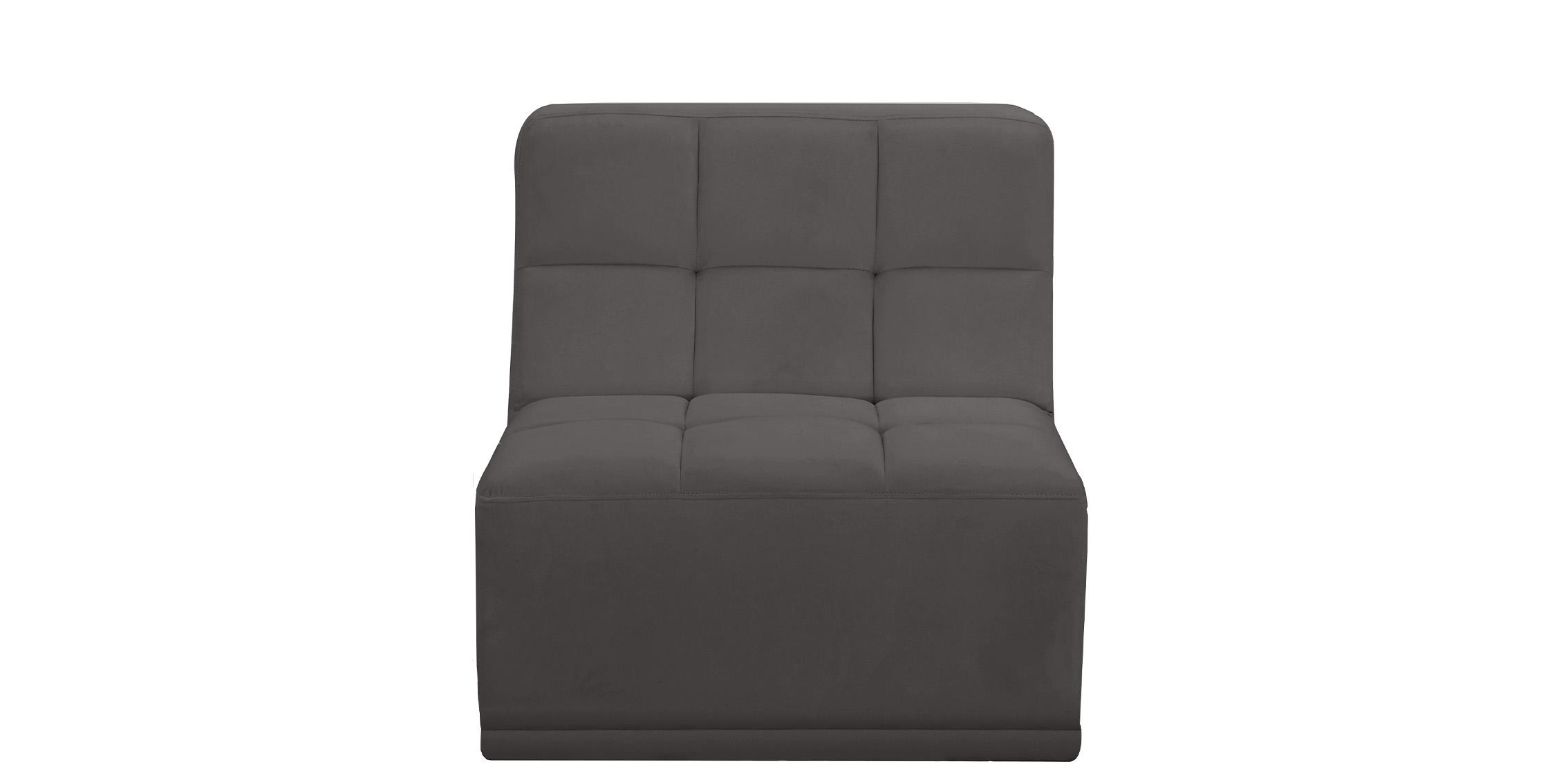 

        
Meridian Furniture RELAX 650Grey-Armless Armless Chair Gray Velvet 094308265940
