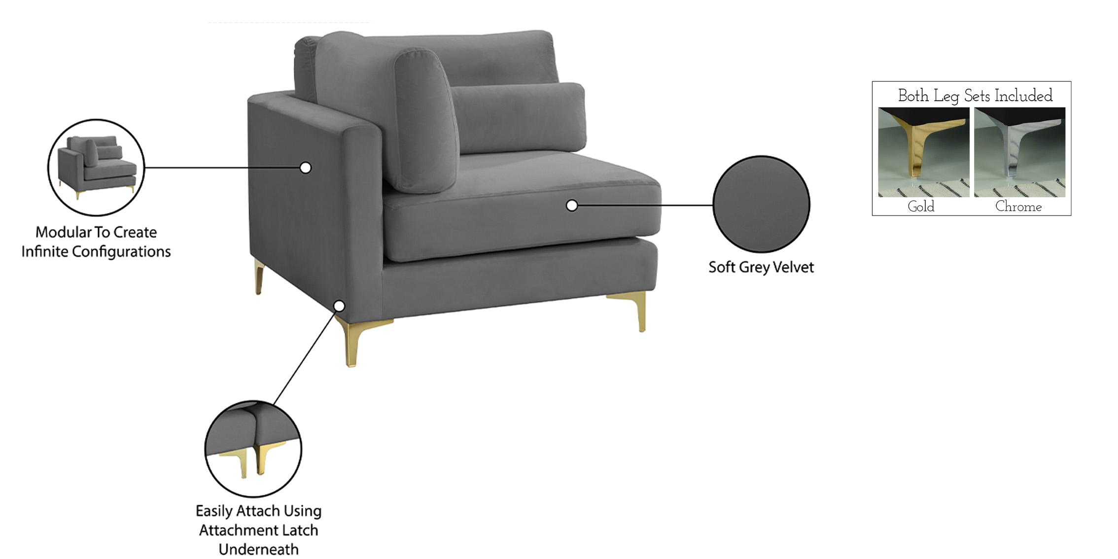 

    
605Grey-Corner Meridian Furniture Corner chair
