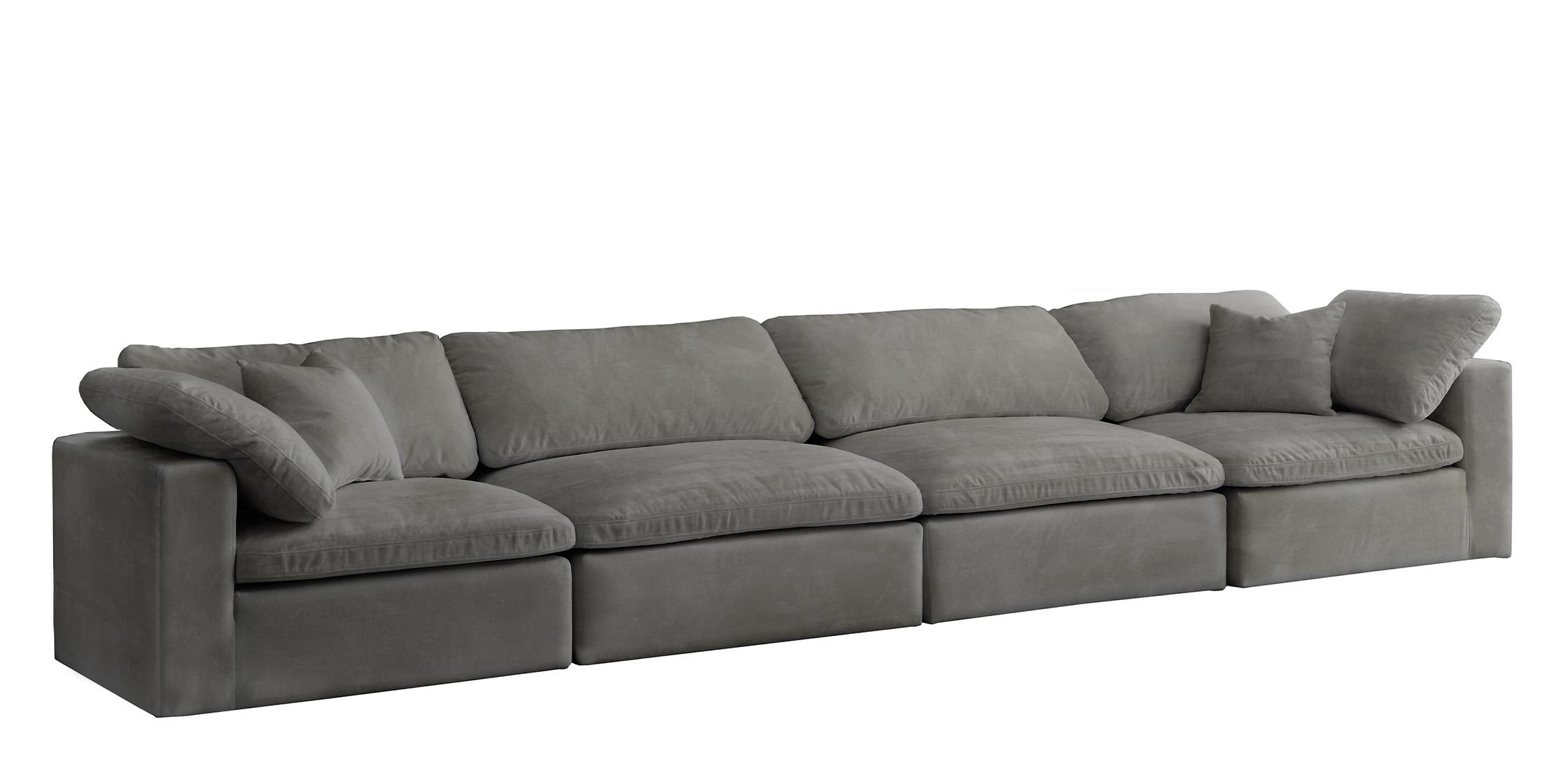 

    
Cozy Grey Velvet Comfort Modular Sofa S158 Meridian
