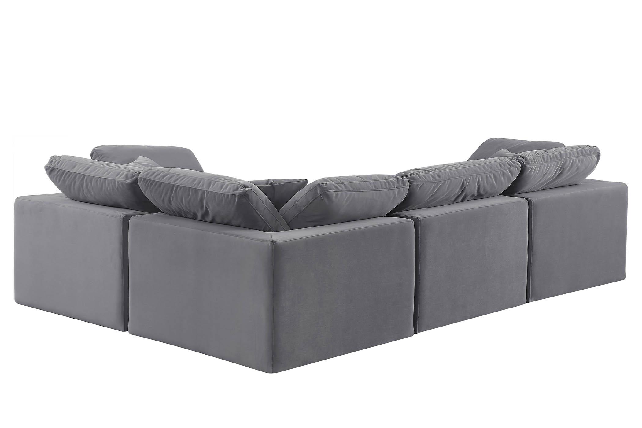 

        
Meridian Furniture 189Grey-Sec4C Modular Sectional Gray Velvet 094308321530

