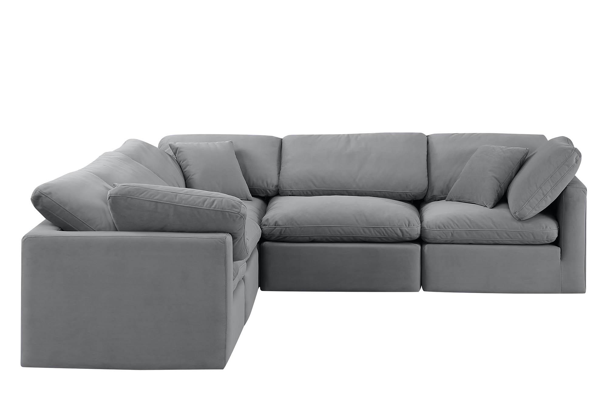 

    
Meridian Furniture INDULGE 147Grey-Sec5C Modular Sectional Sofa Gray 147Grey-Sec5C
