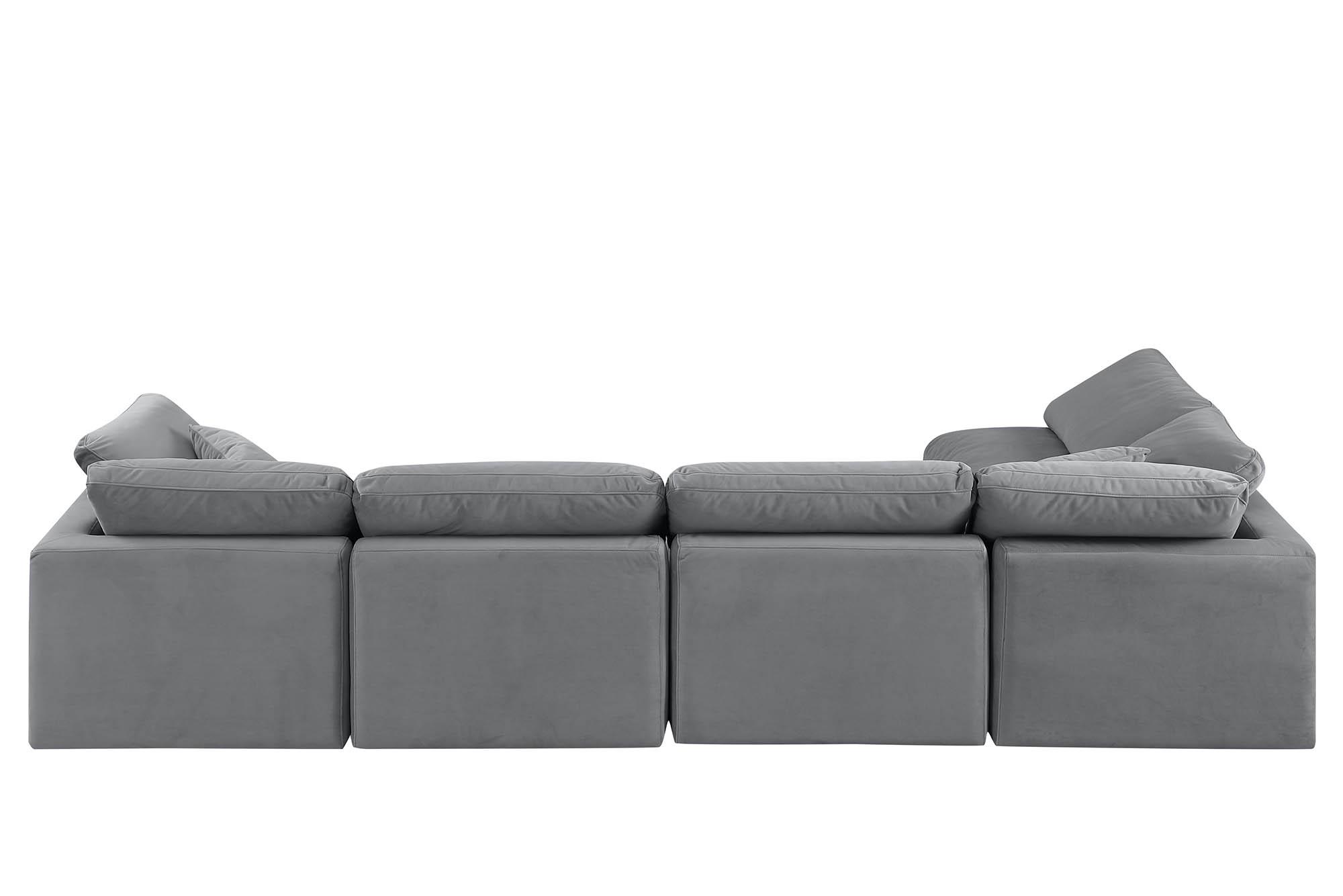 

    
147Grey-Sec5D Meridian Furniture Modular Sectional Sofa
