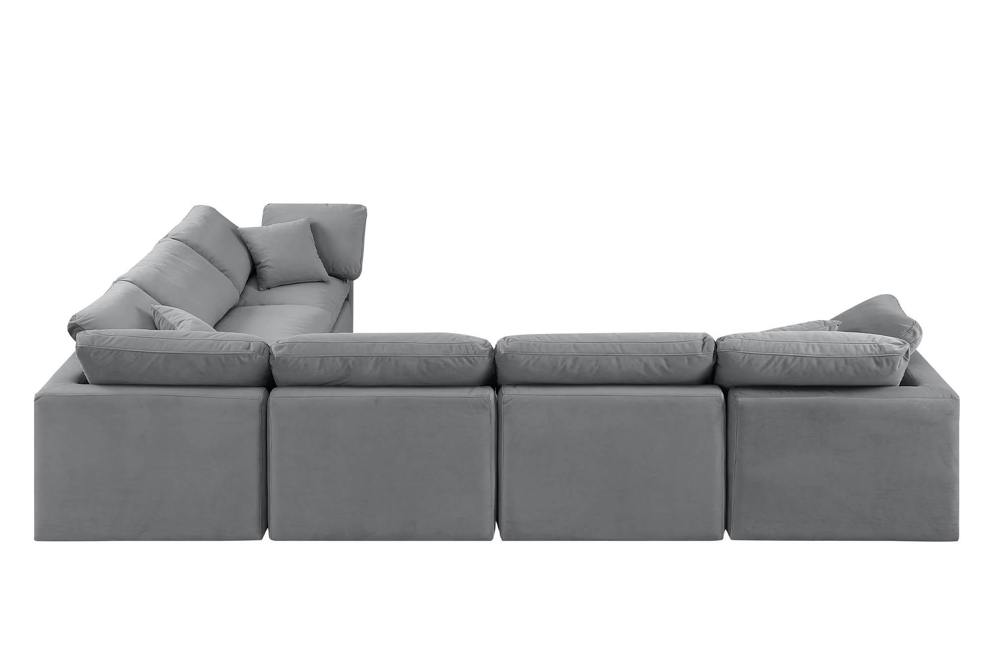 

    
147Grey-Sec6A Meridian Furniture Modular Sectional Sofa
