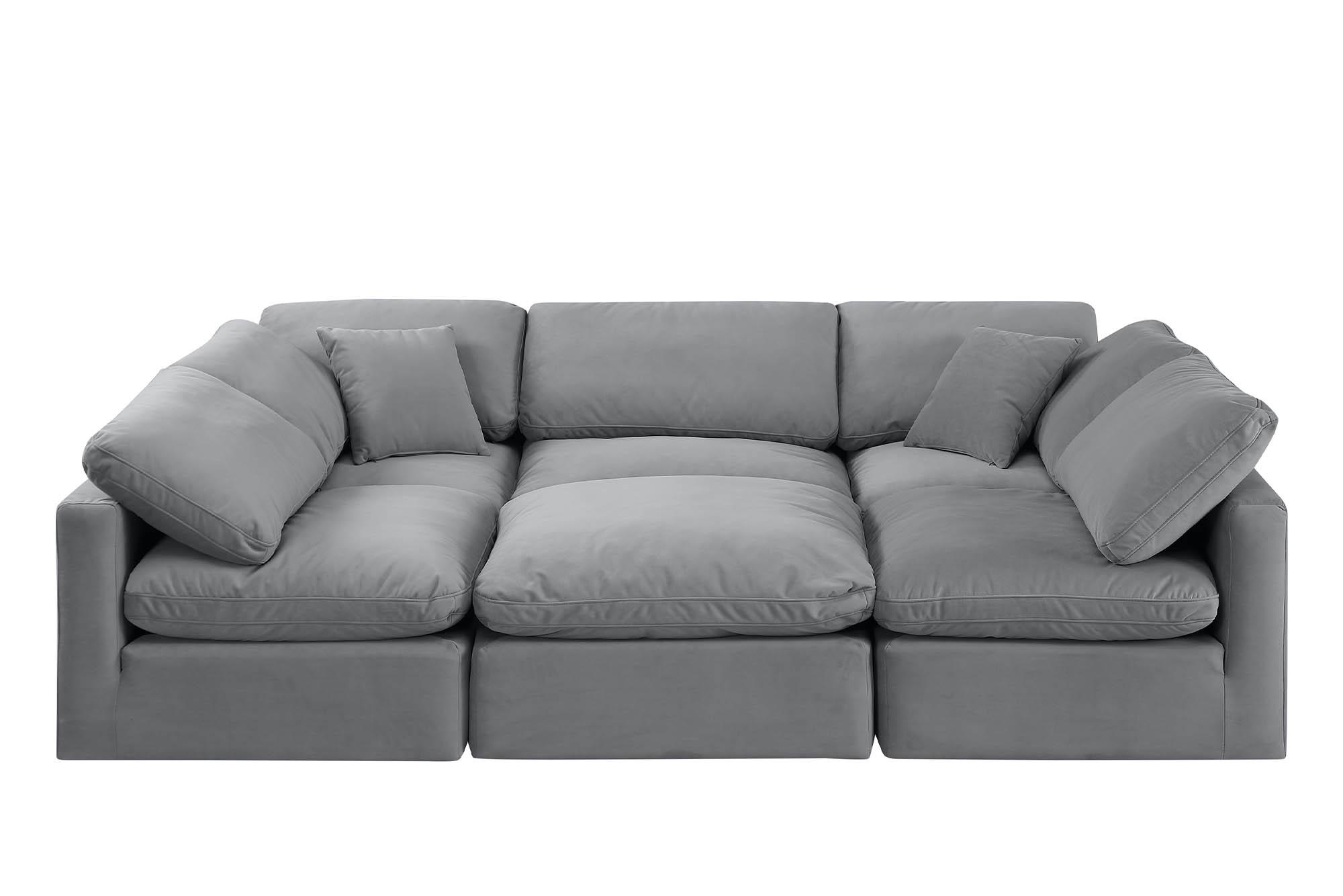 

    
Meridian Furniture INDULGE 147Grey-Sec6C Modular Sectional Sofa Gray 147Grey-Sec6C
