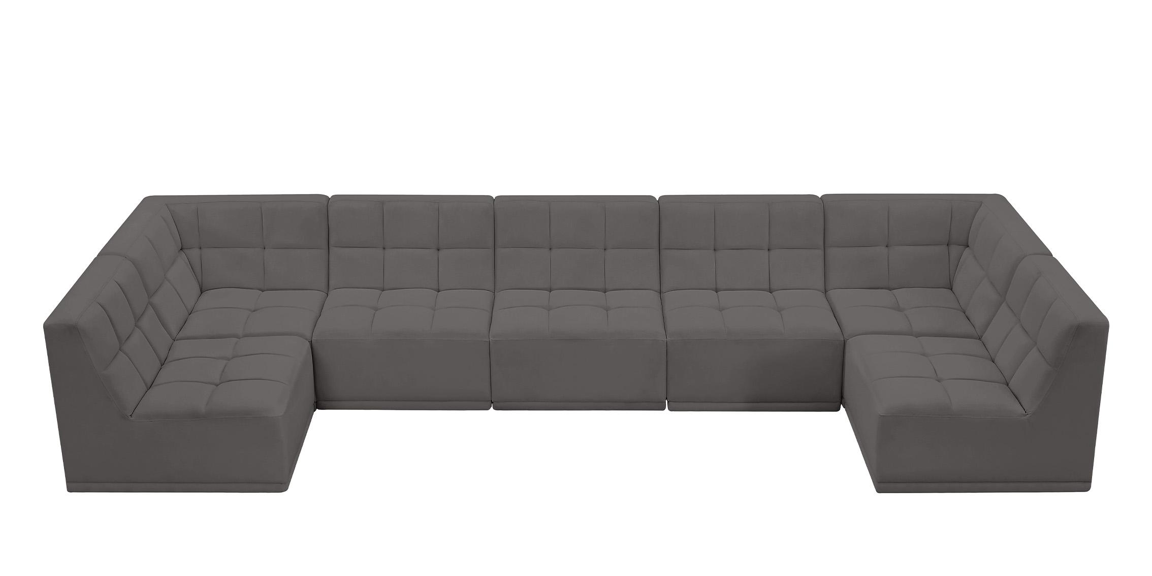 

        
Meridian Furniture RELAX 650Grey-Sec7A Modular Sectional Gray Velvet 094308252162
