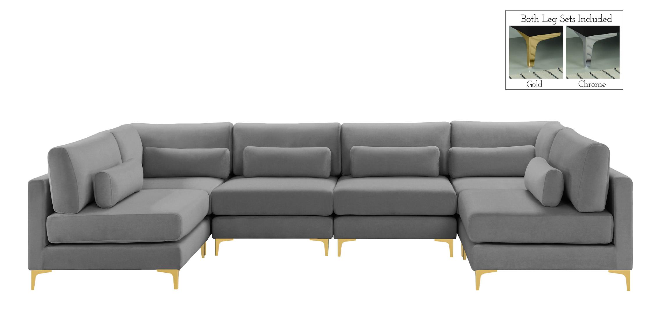 

    
Meridian Furniture JULIA 605Grey-Sec6C Modular Sectional Sofa Gray 605Grey-Sec6C
