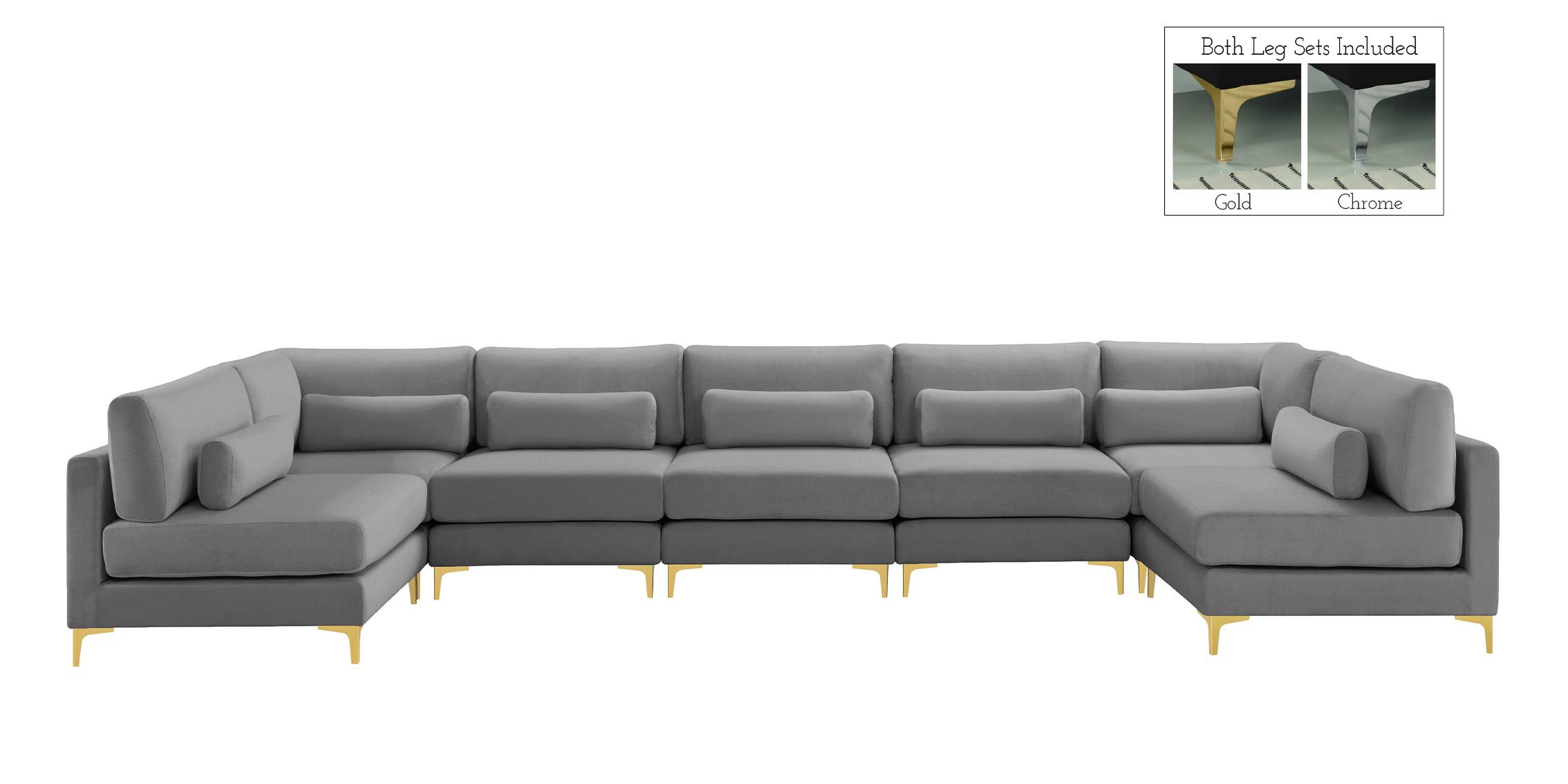 

    
Meridian Furniture JULIA 605Grey-Sec7B Modular Sectional Sofa Gray 605Grey-Sec7B
