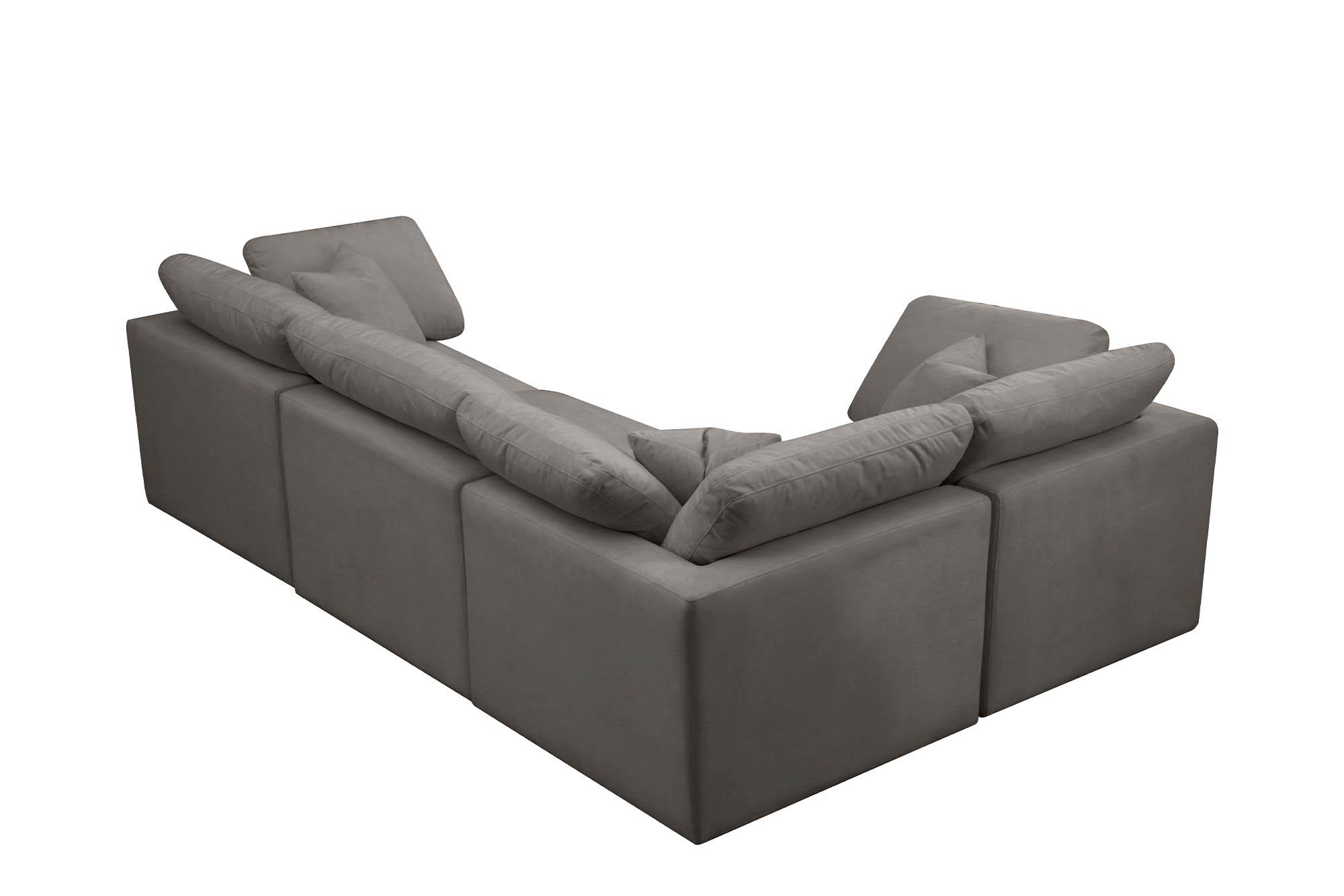 

    
Meridian Furniture 602Grey-Sec4C Modular Sectional Sofa Gray 602Grey-Sec4C
