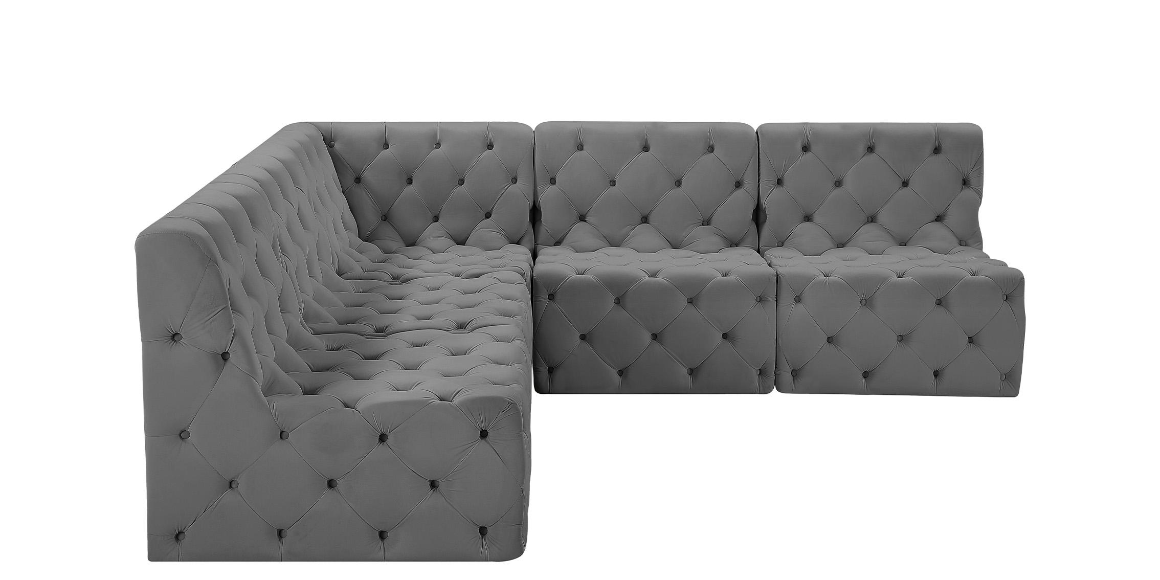 

        
Meridian Furniture TUFT 680Grey-Sec5B Modular Sectional Gray Velvet 94308272917
