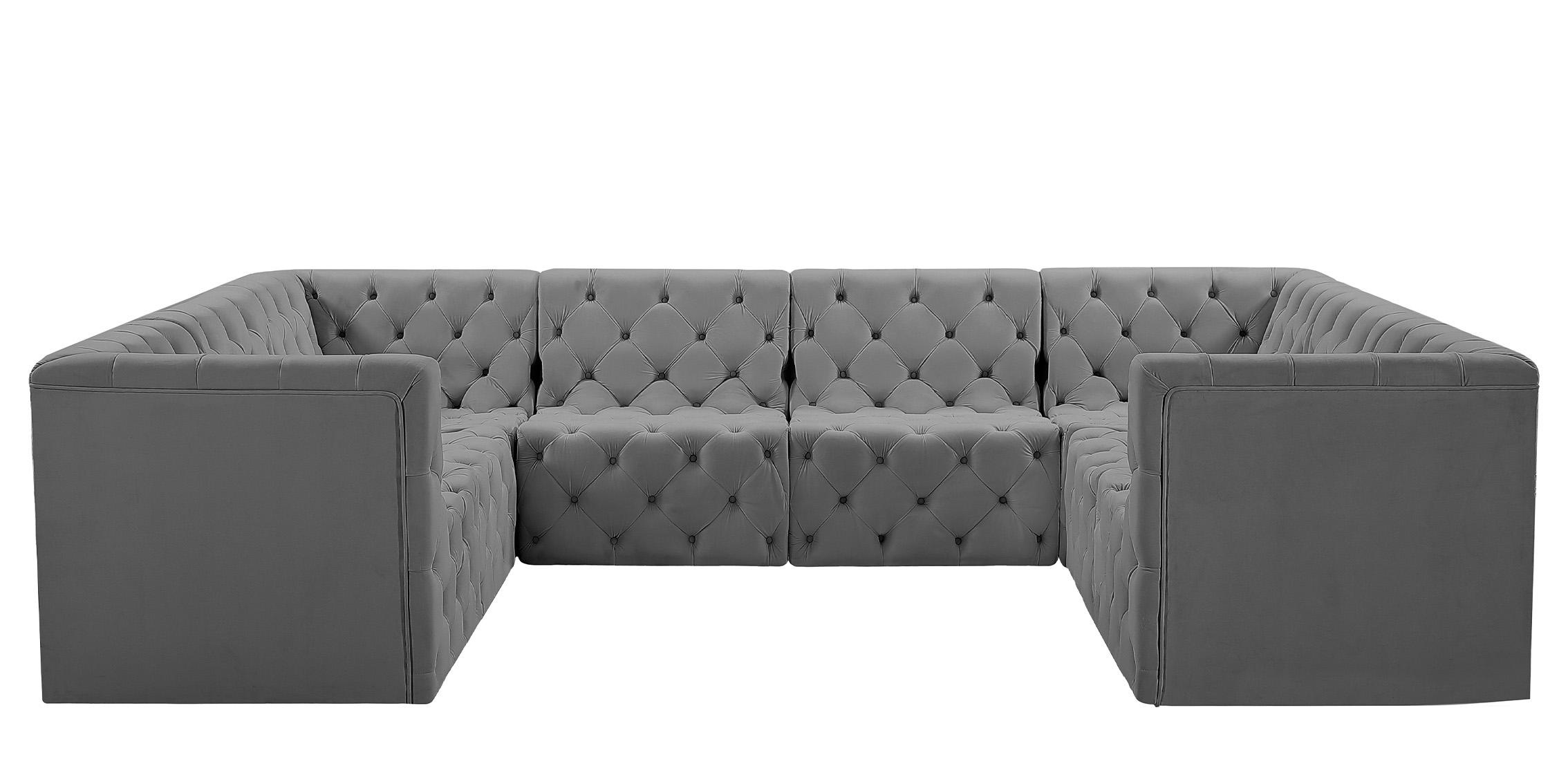 

        
Meridian Furniture TUFT 680Grey-Sec8A Modular Sectional Gray Velvet 94308273198
