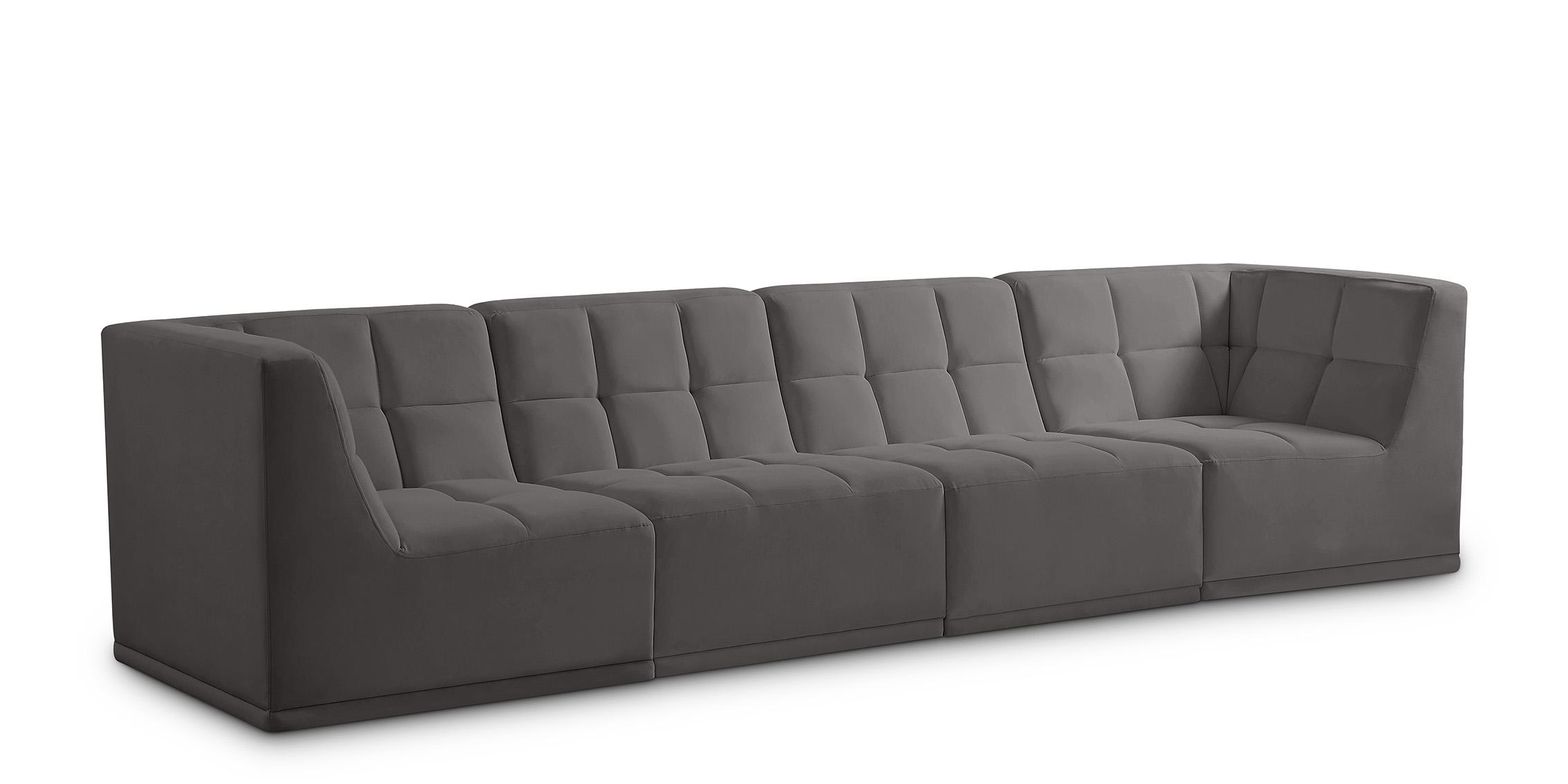 

    
Grey Velvet Modular Sofa 650Grey-S128 Meridian Modern Contemporary

