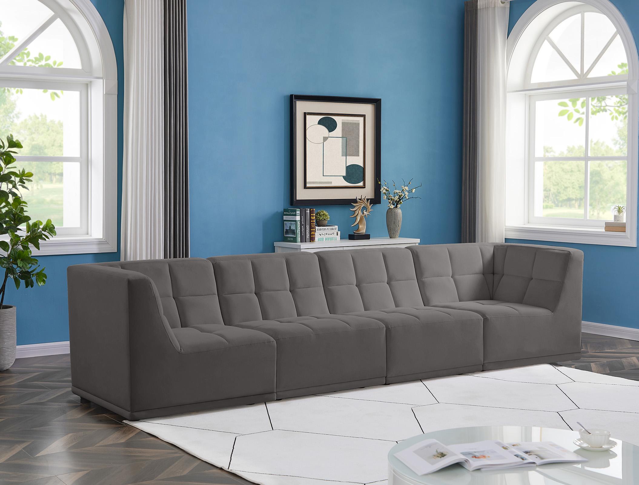 

    
Grey Velvet Modular Sofa 650Grey-S128 Meridian Modern Contemporary
