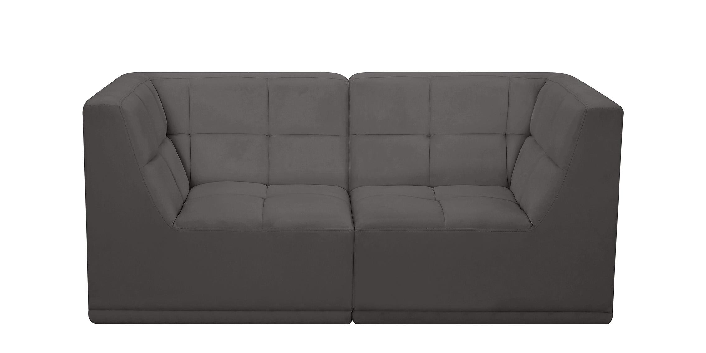 

        
Meridian Furniture RELAX 650Grey-S68 Modular Sofa Gray Velvet 704831409529
