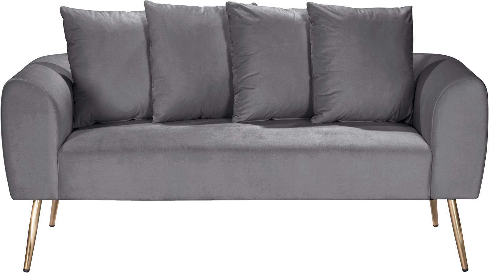 

    
 Order  GREY Velvet Quinn Sofa Set 3Pcs MERIDIAN Contemporary Modern Mid-Century
