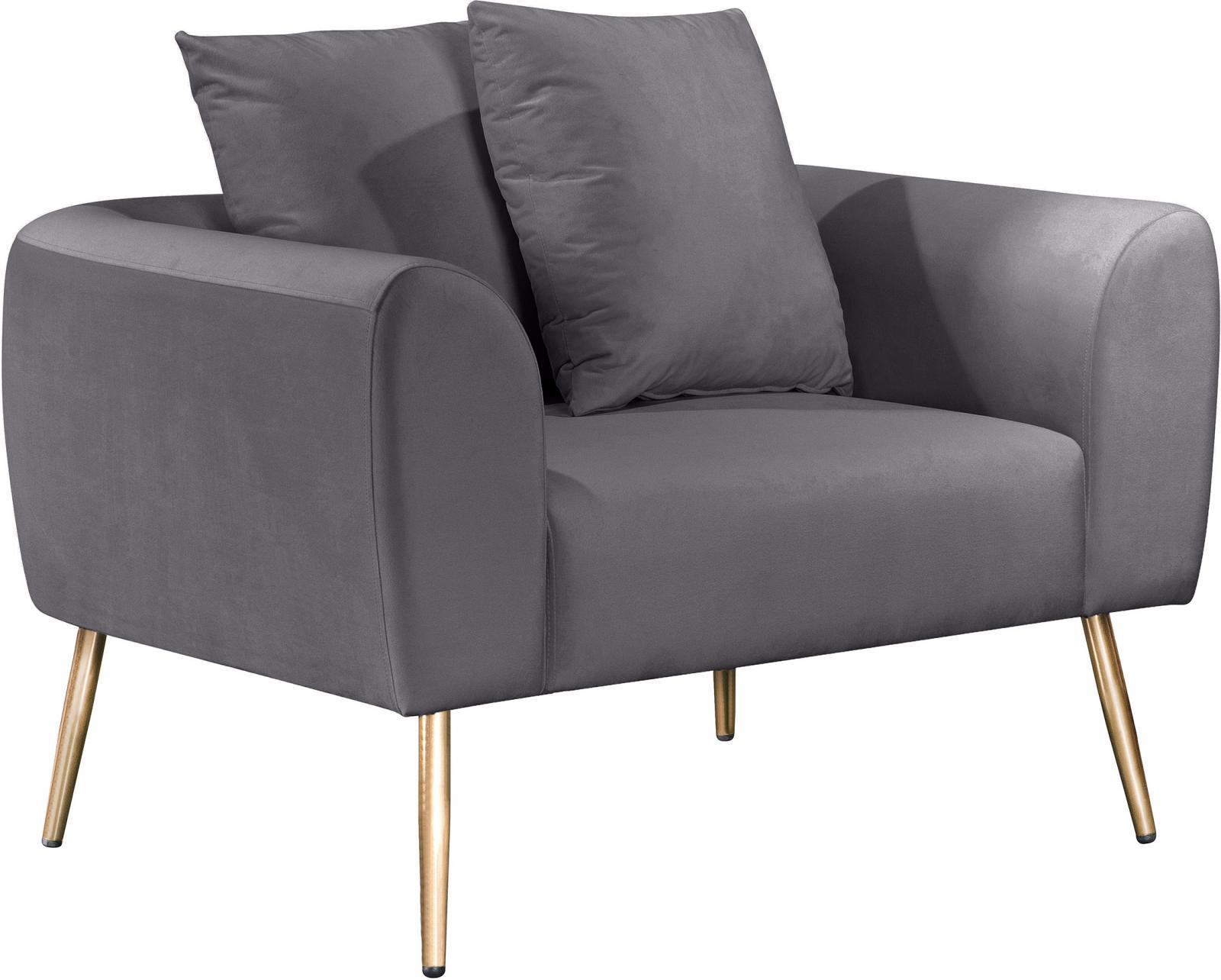 

    
 Shop  GREY Velvet Quinn Sofa Set 3Pcs MERIDIAN Contemporary Modern Mid-Century
