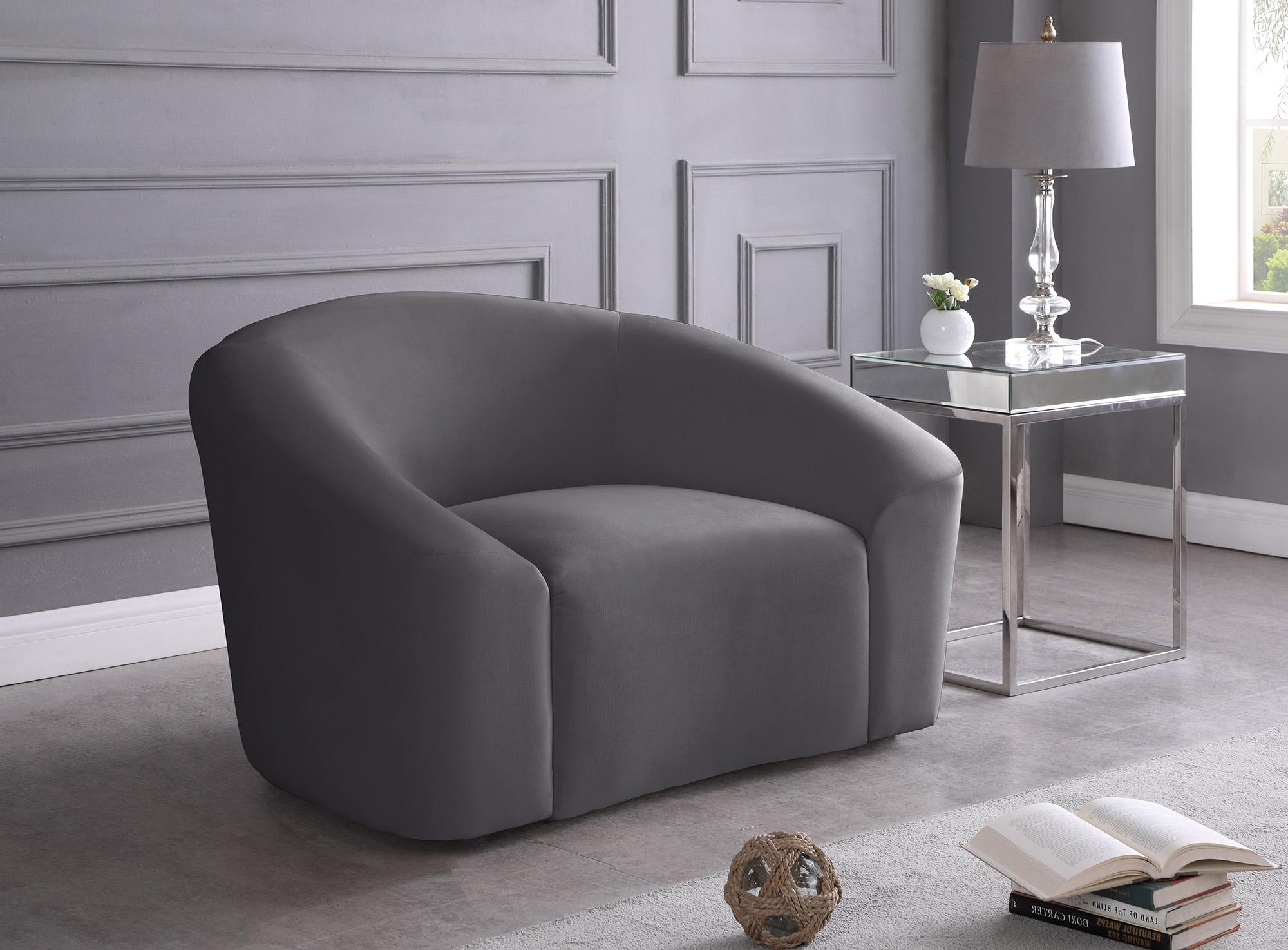

    
Grey Velvet Chair RILEY 610Grey-C Meridian Contemporary Modern
