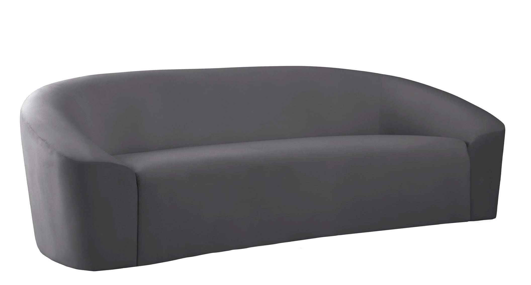 Contemporary, Modern Sofa RILEY 610Grey-S 610Grey-S in Gray Velvet