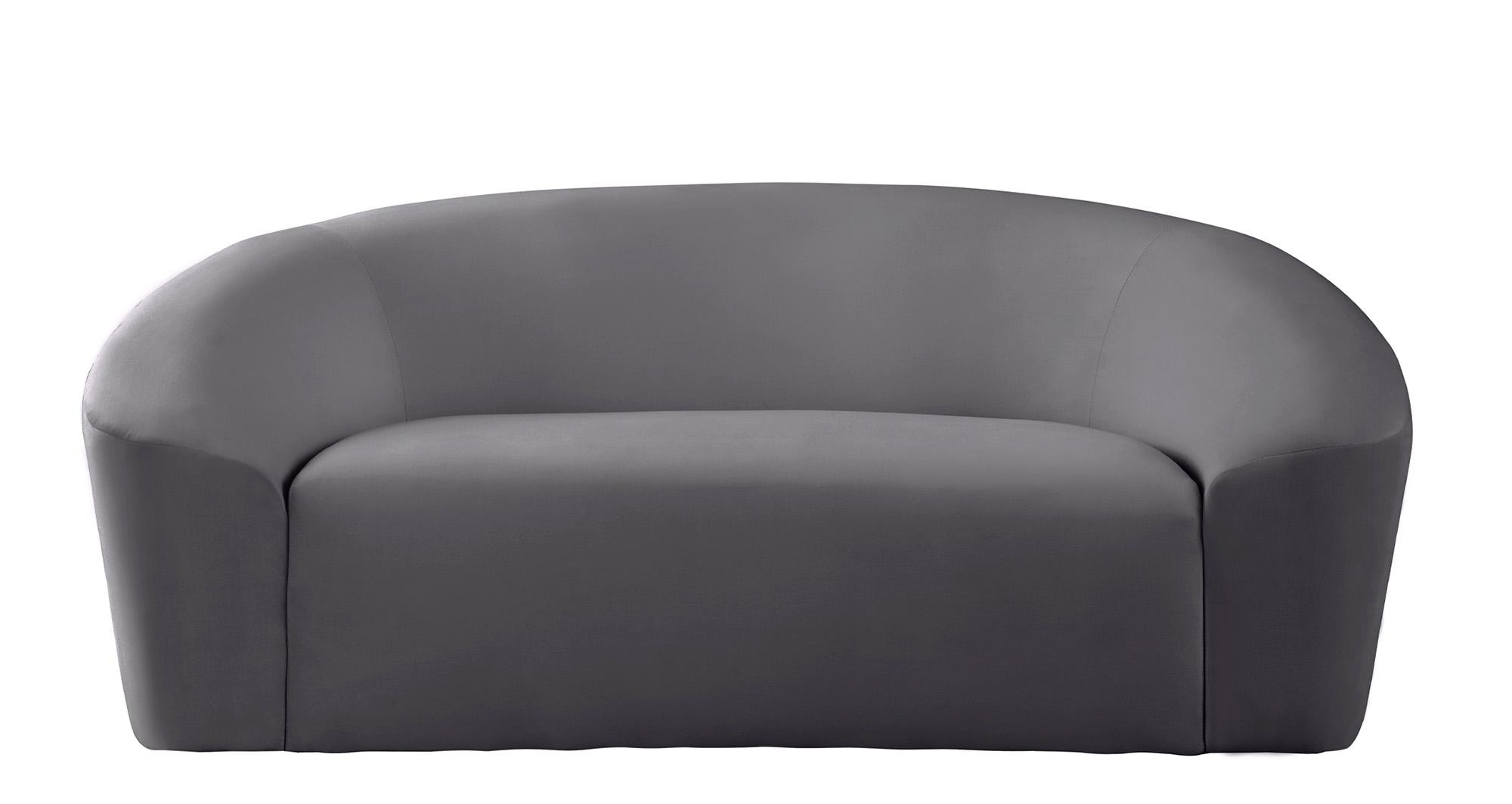 

    
610Grey-S-Set-3 Grey Velvet Sofa Set 3Pcs RILEY 610Grey-S Meridian Contemporary Modern
