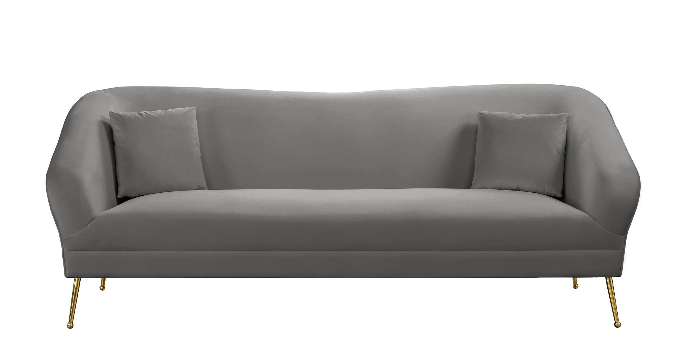

        
Meridian Furniture HERMOSA 658Grey Sofa Set Gray Velvet 704831407723
