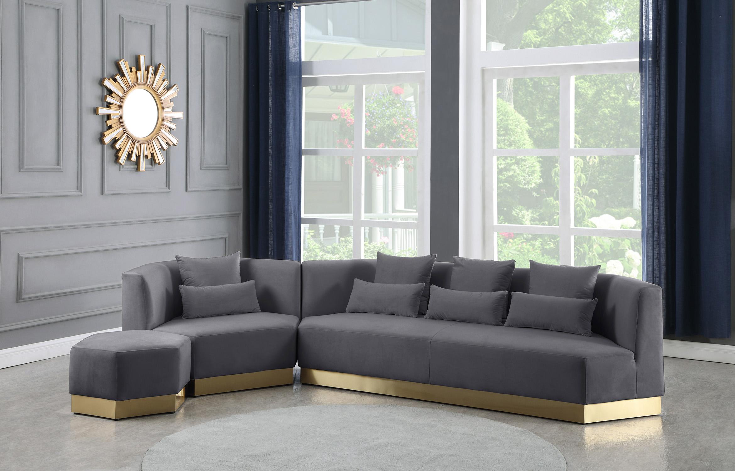 

        
753359800257Grey Velvet Sofa MARQUIS 600Grey-S Meridian Contemporary Modern
