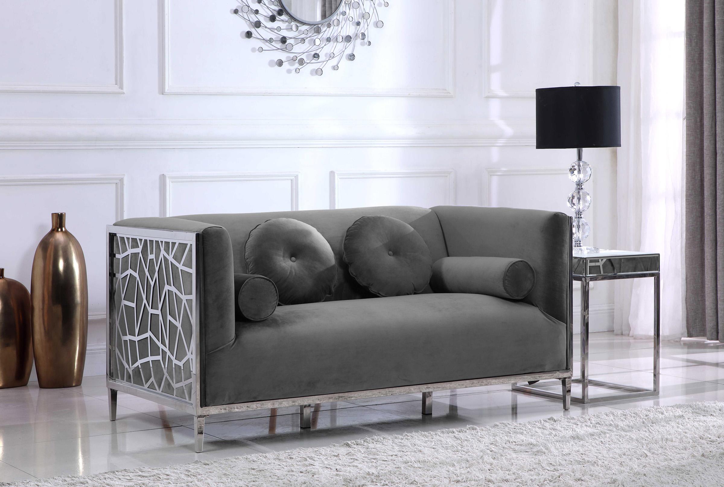 

    
Meridian Furniture Opal 672Grey-S-Set-3 Sofa Set Gray 672Grey-S-Set-3
