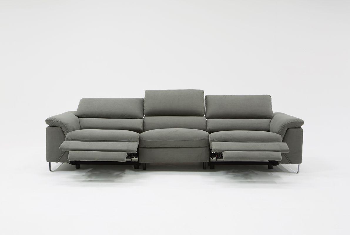 VIG Furniture VGKNE9104-FAB-GRY Recliner Sofa