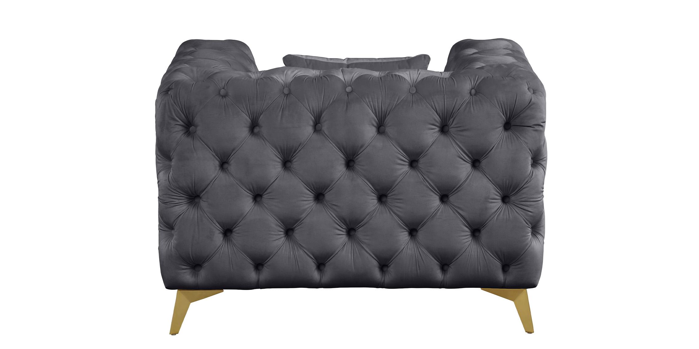 

    
695Grey-C-Set-2 Grey Velvet Tufted Chair Set 2Pcs KINGDOM 695Grey-C Meridian Modern Contemporary
