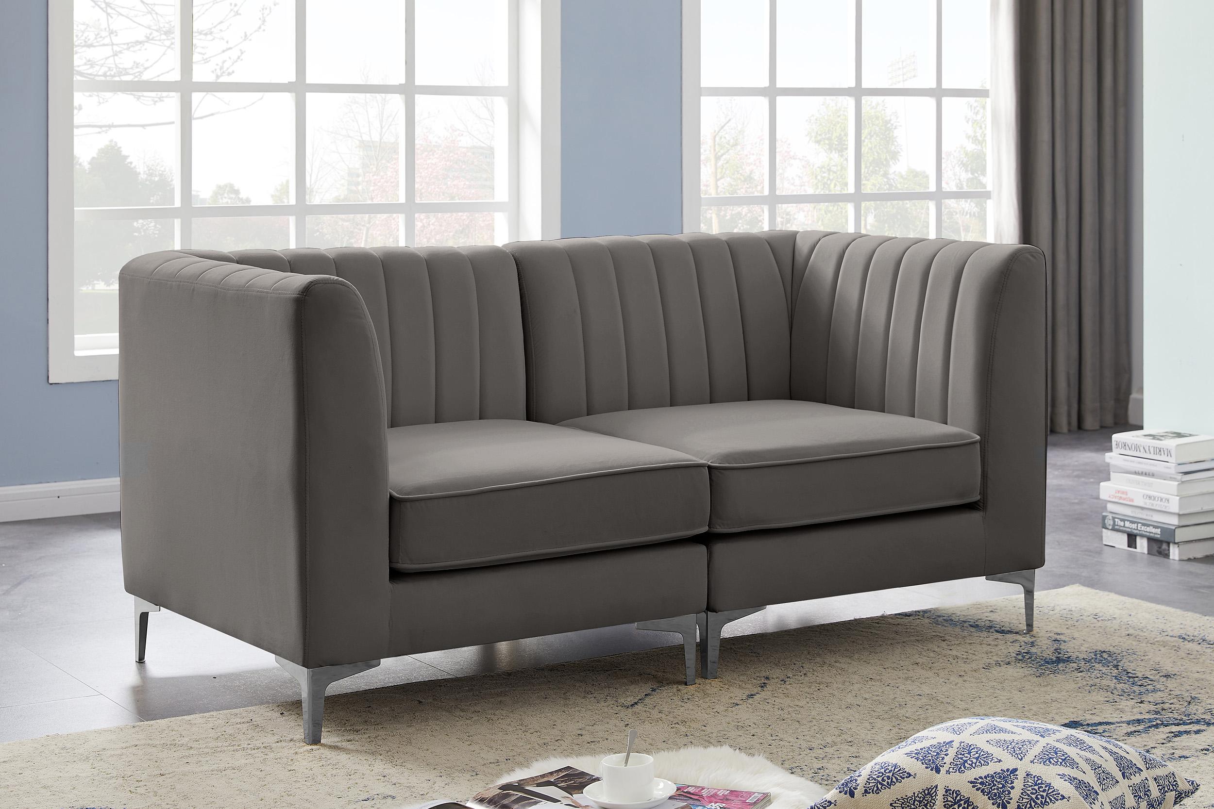 

    
604Grey-S67 Meridian Furniture Modular Sectional Sofa
