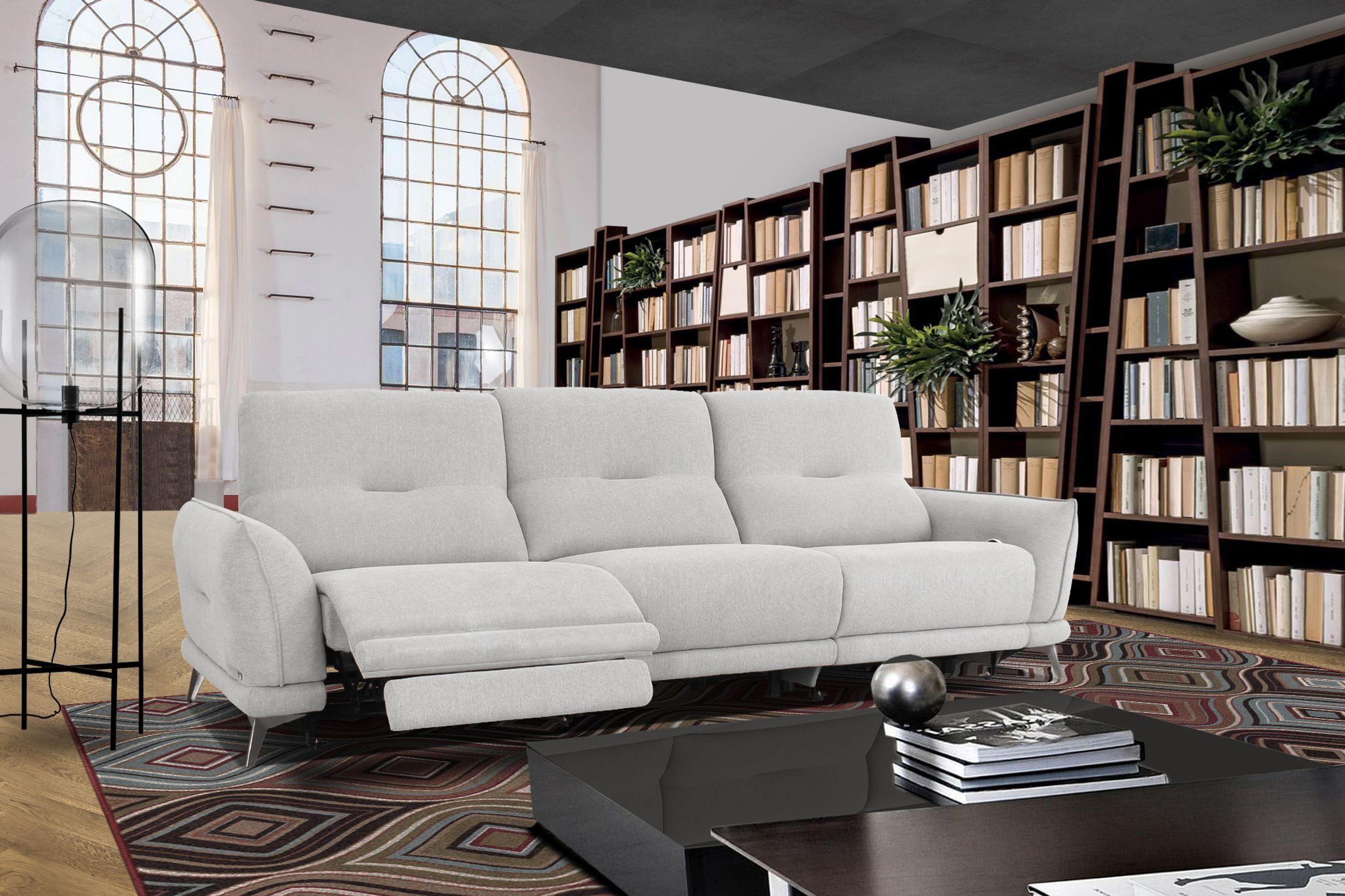 

    
Grey Waterproof Fabric Sofa w/ Electric Recliners Divani Casa Austria Modern
