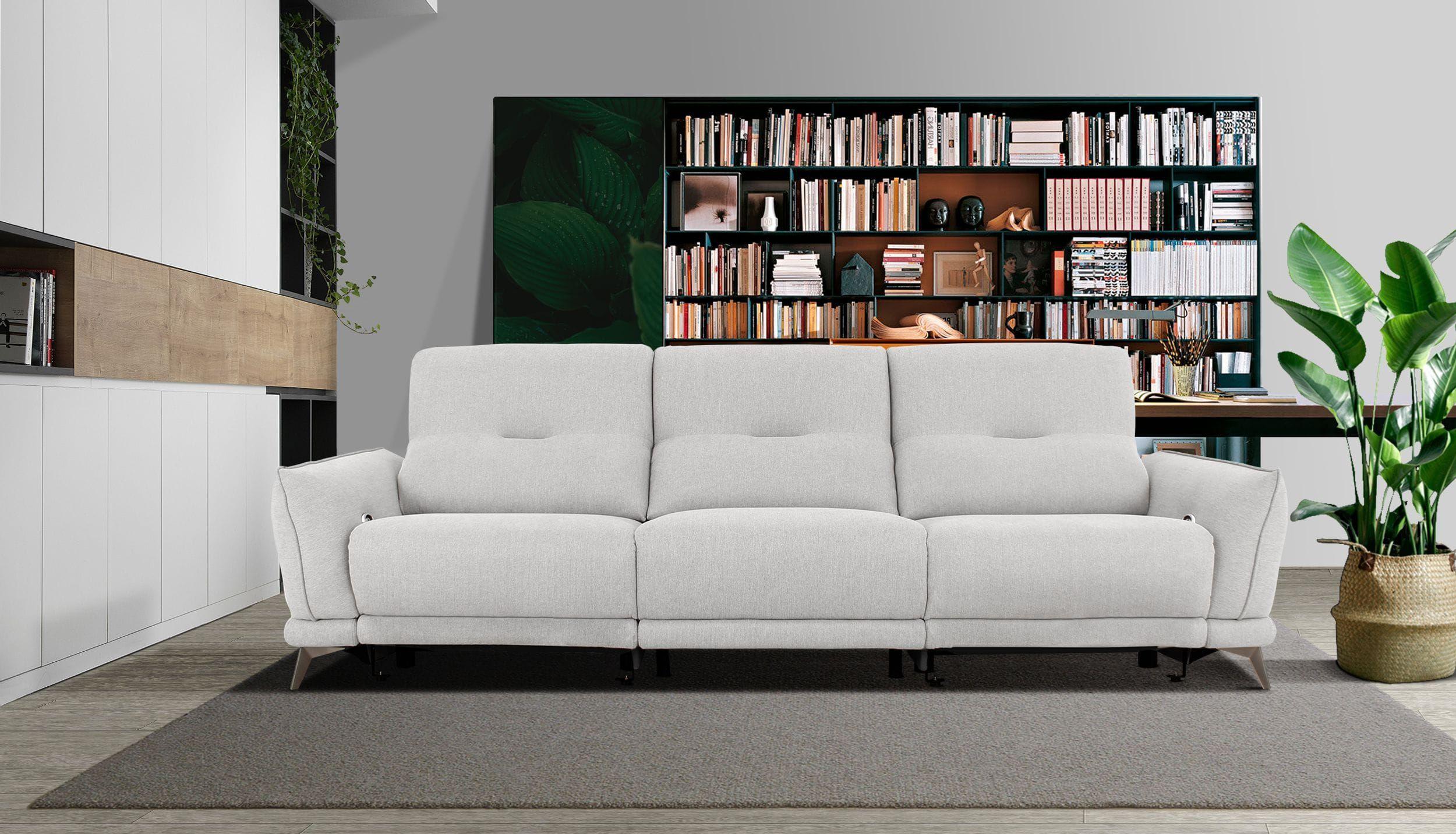 

                    
VIG Furniture VGKNE9178-GRYS-4S Recliner Sofa Light Grey Fabric Purchase 
