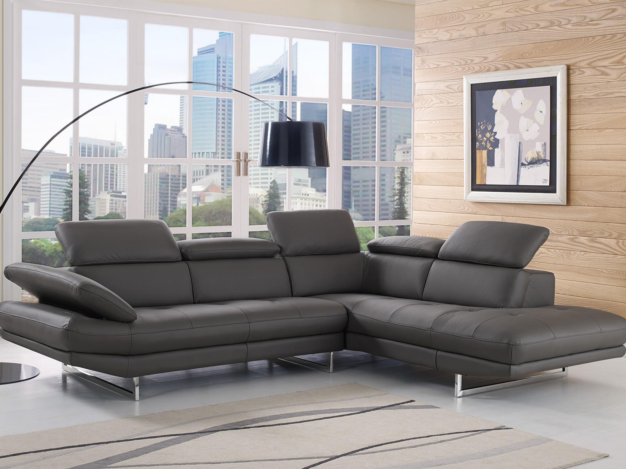 

    
Gridley Leather 104" Right Hand Facing Modern Corner Sectional by Wade Logan
