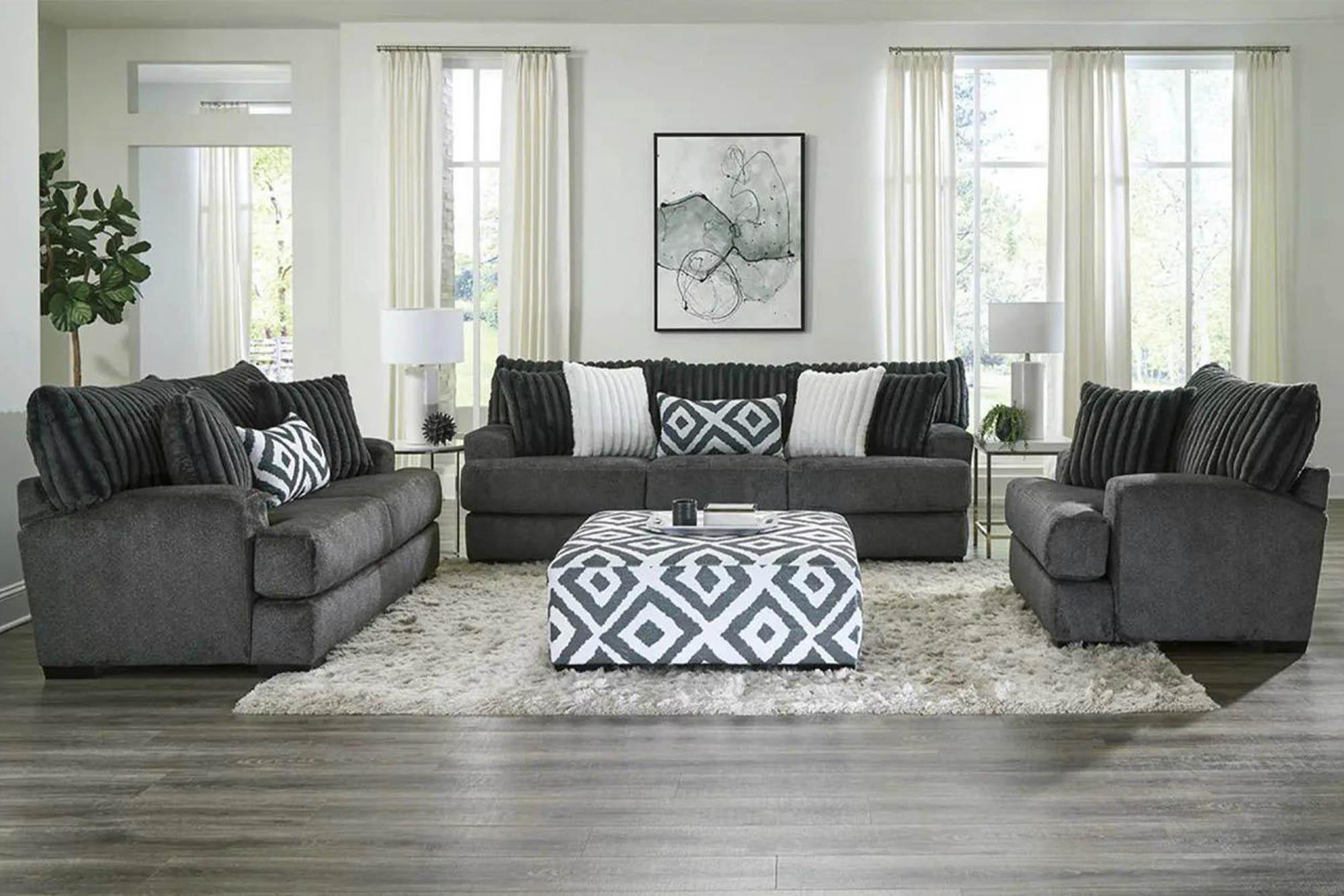 

                    
Furniture of America SM5195-SF-Set-2 Sofa Set Gunmetal Chenille Purchase 
