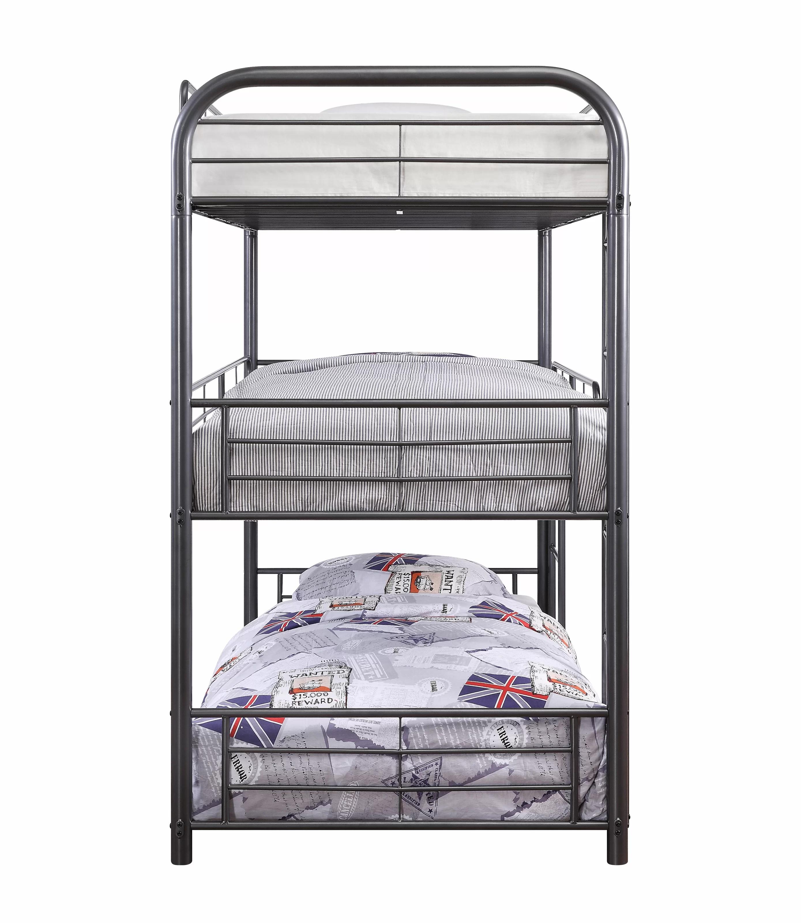

                    
Acme Furniture Cairo T/t/t triple bunk bed Gunmetal  Purchase 

