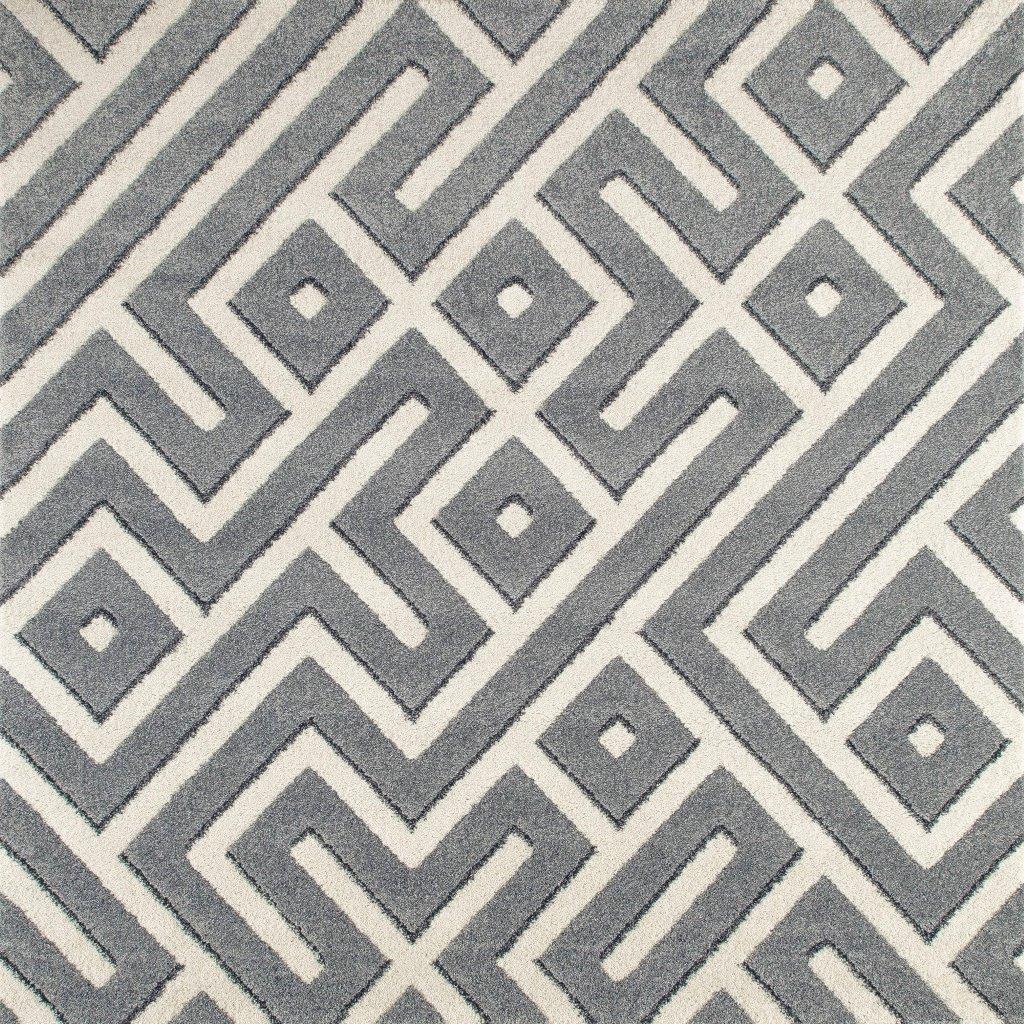 

    
Hailey Amazed Medium Gray 6 ft. 7 in. Square Area Rug by Art Carpet
