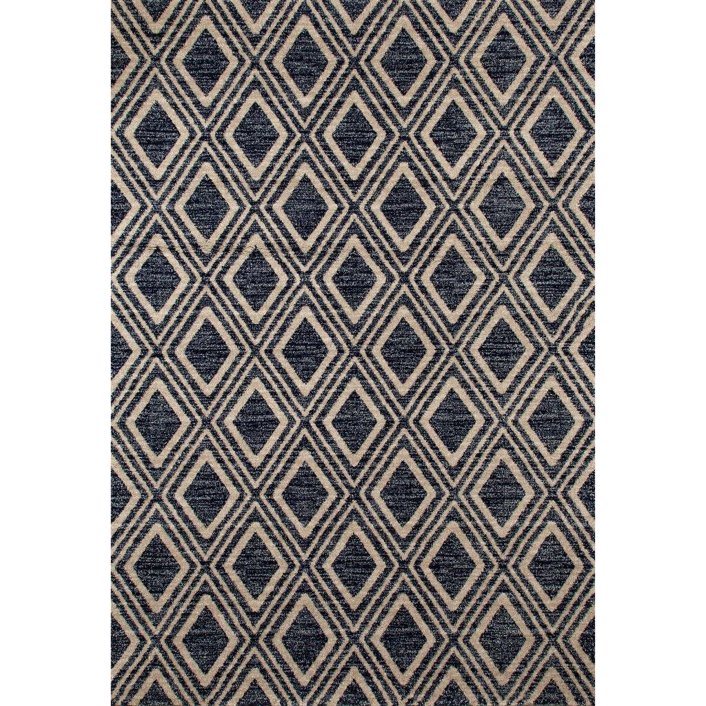 

    
Hailey Diamond Grid Navy 5 ft. 3 in. x 7 ft. 7 in. Area Rug by Art Carpet
