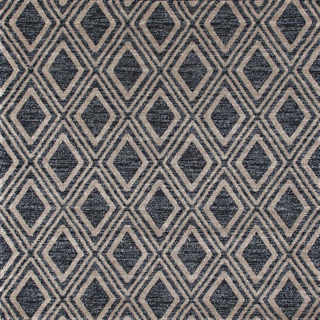

    
Hailey Diamond Grid Navy 6 ft. 7 in. Square Area Rug by Art Carpet
