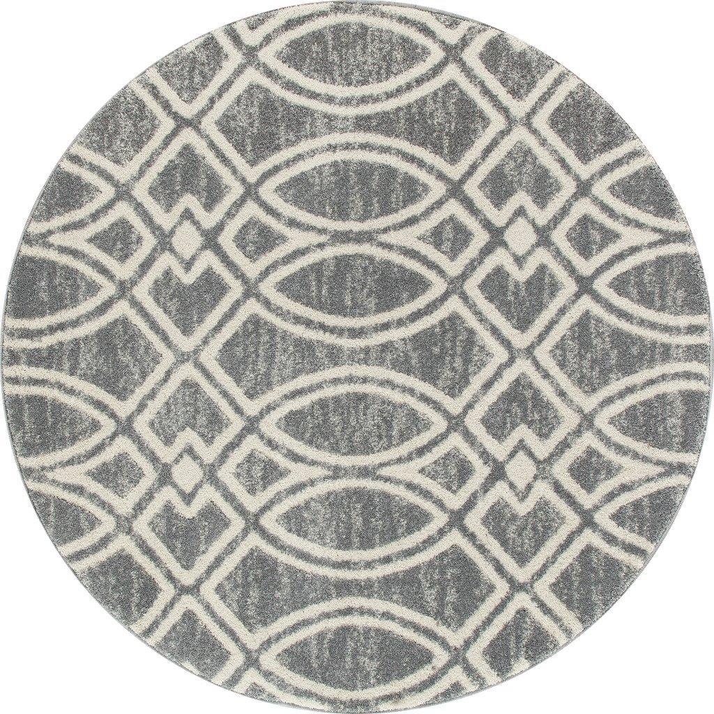 

    
Hailey Ogee Trellis Gray 5 ft. 3 in. Round Area Rug by Art Carpet
