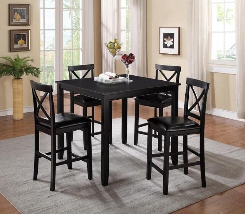 

    
Happy Homes Tahoe Modern Rich Espresso Finish Counter Height Dining Set 5 Pcs
