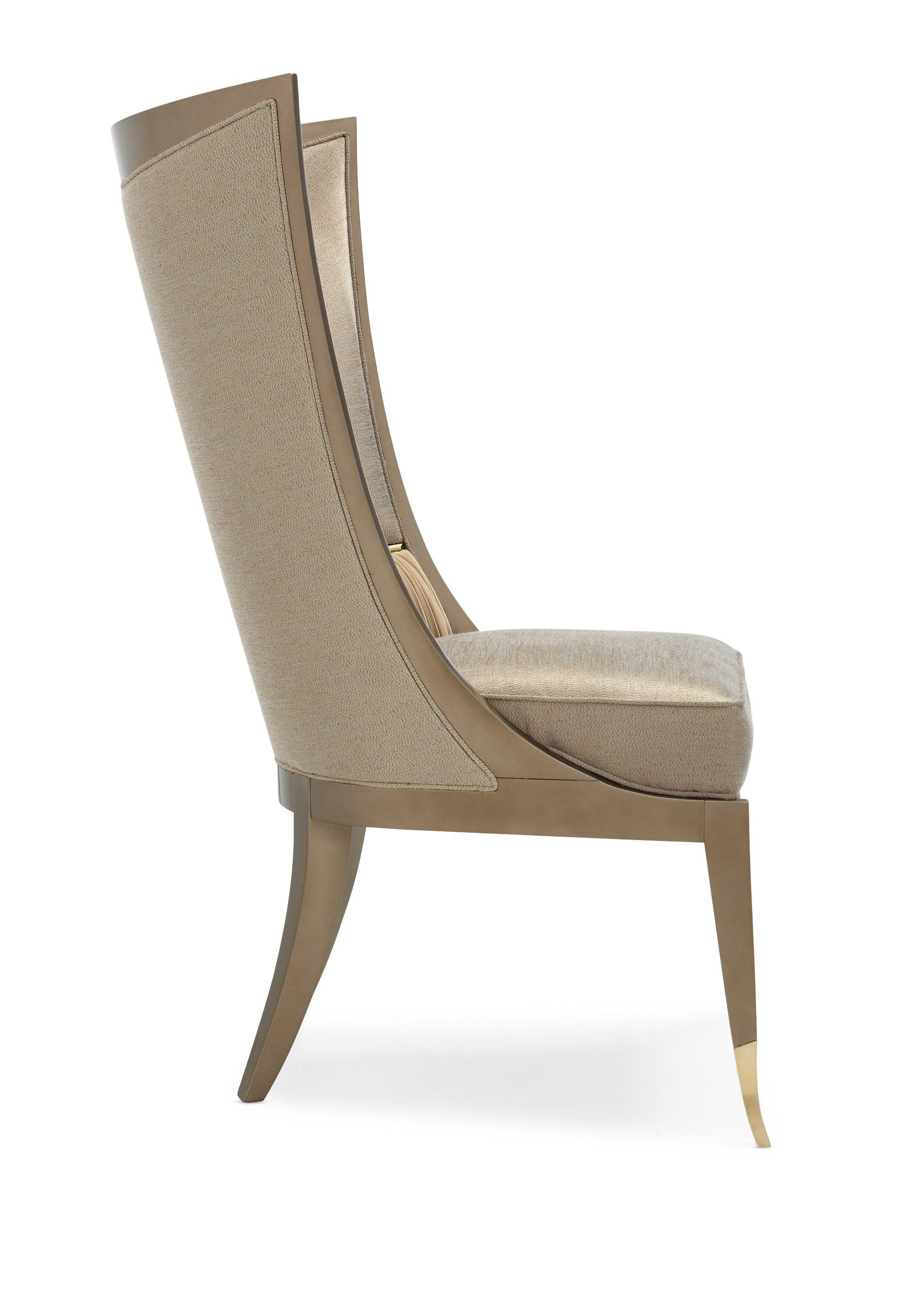 

        
Caracole COLLAR UP Dining Chair Set Golden Beige Fabric 662896016352

