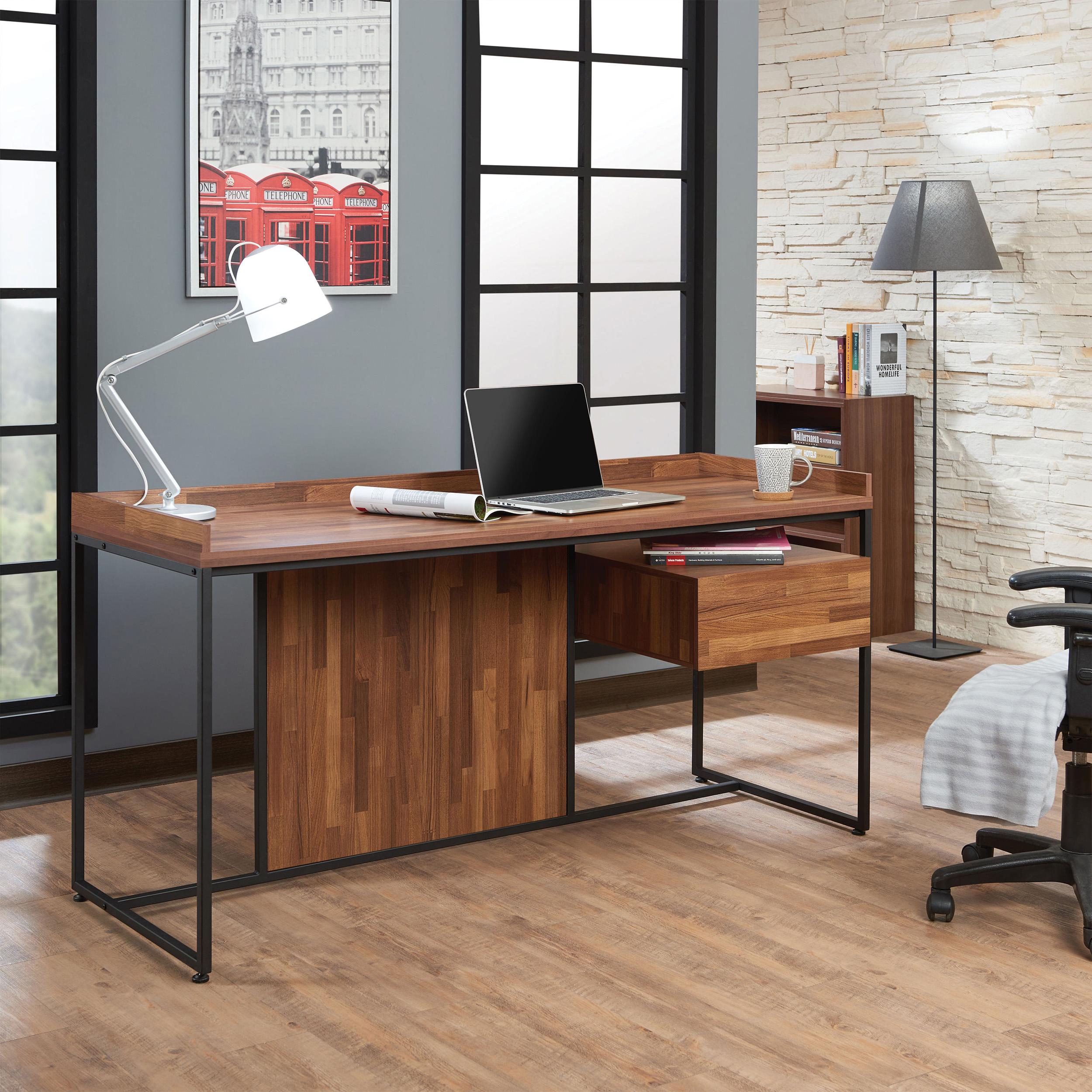 

    
Home Office Computer Desk Walnut & Sandy Black 92445 SARA Acme Industrial
