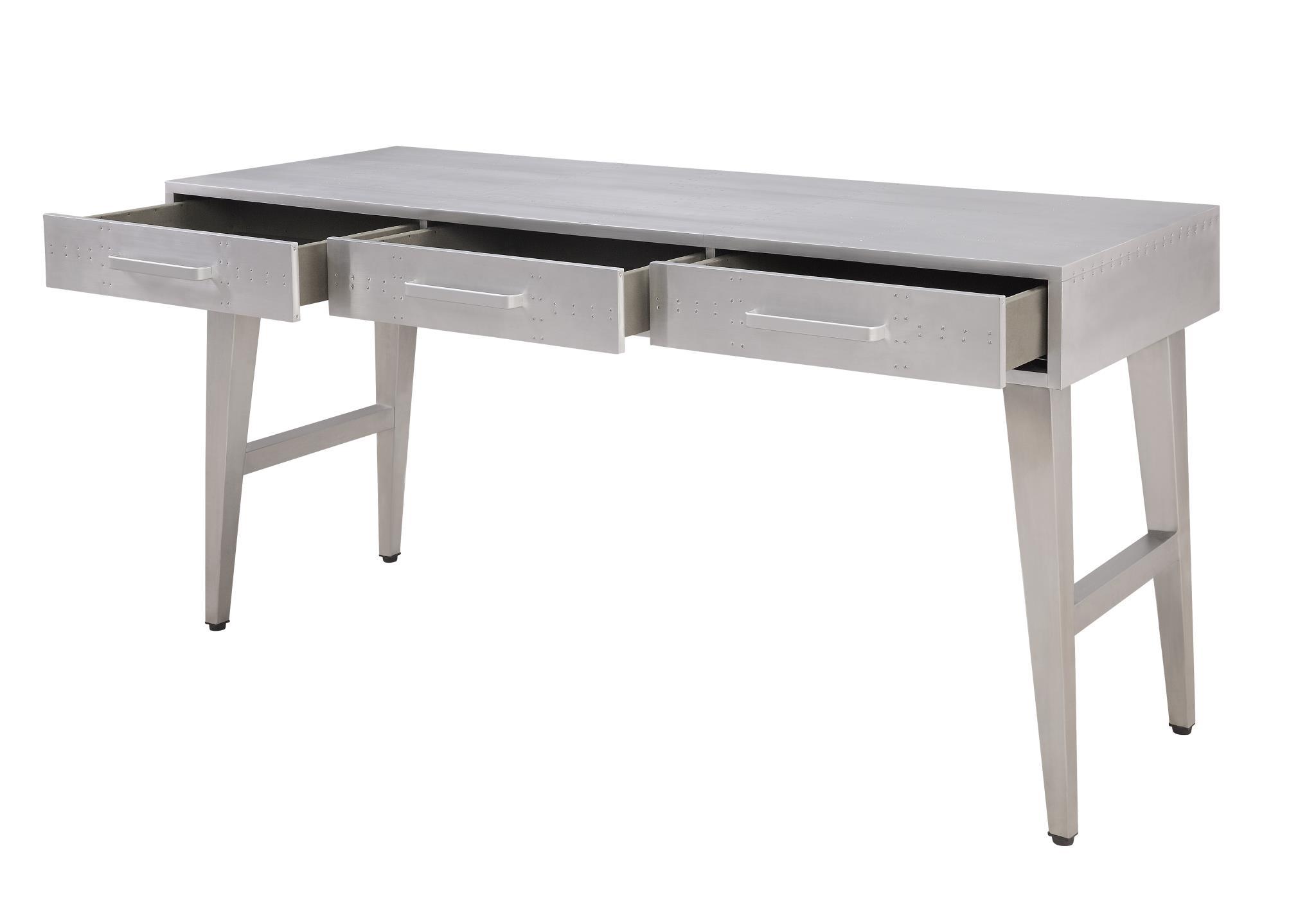 

    
Industrial Home Office Desk & Cabinet Set 2Pcs Aluminium Acme Brancaster 92426
