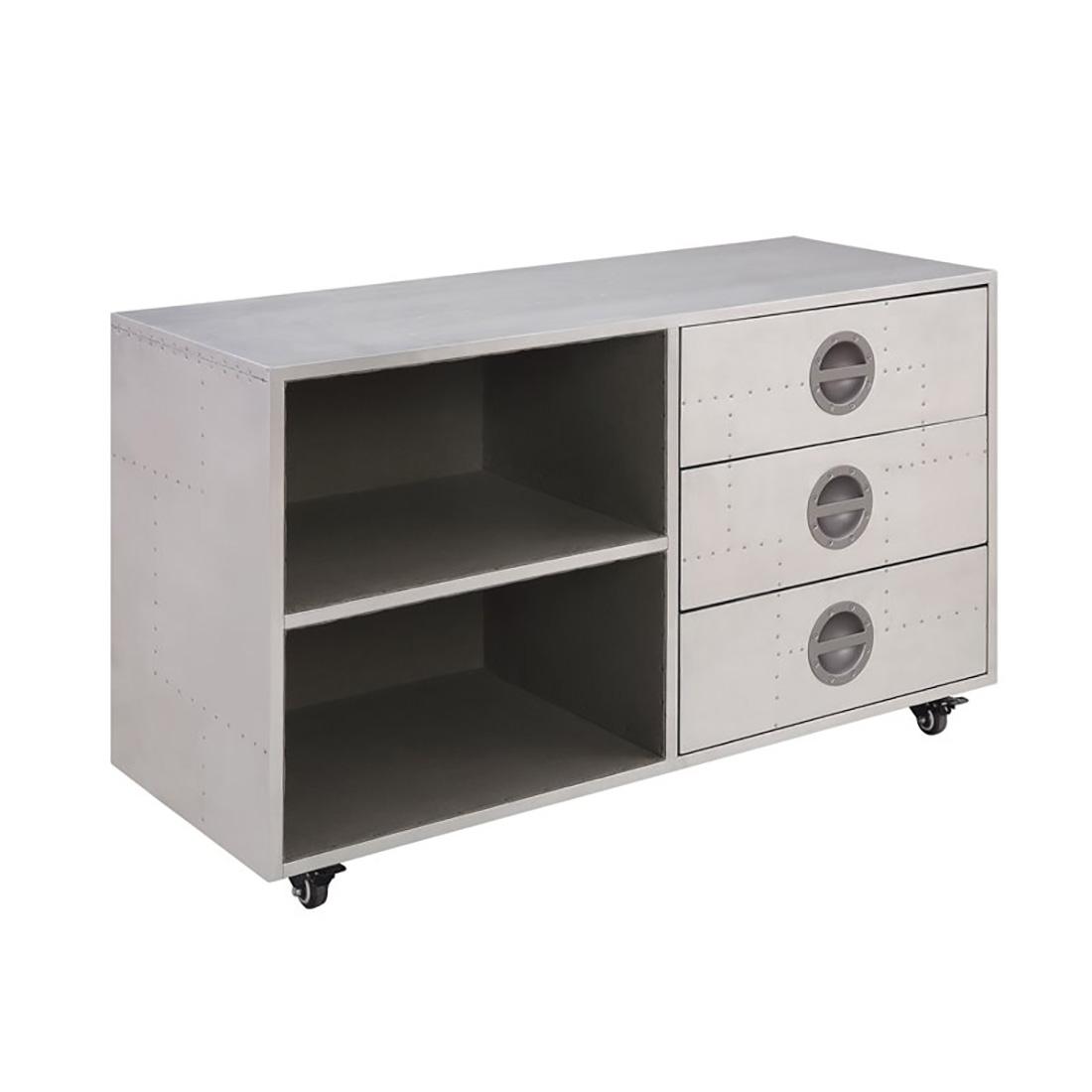 

    
92426-2PC Industrial Home Office Desk & Cabinet Set 2Pcs Aluminium Acme Brancaster 92426
