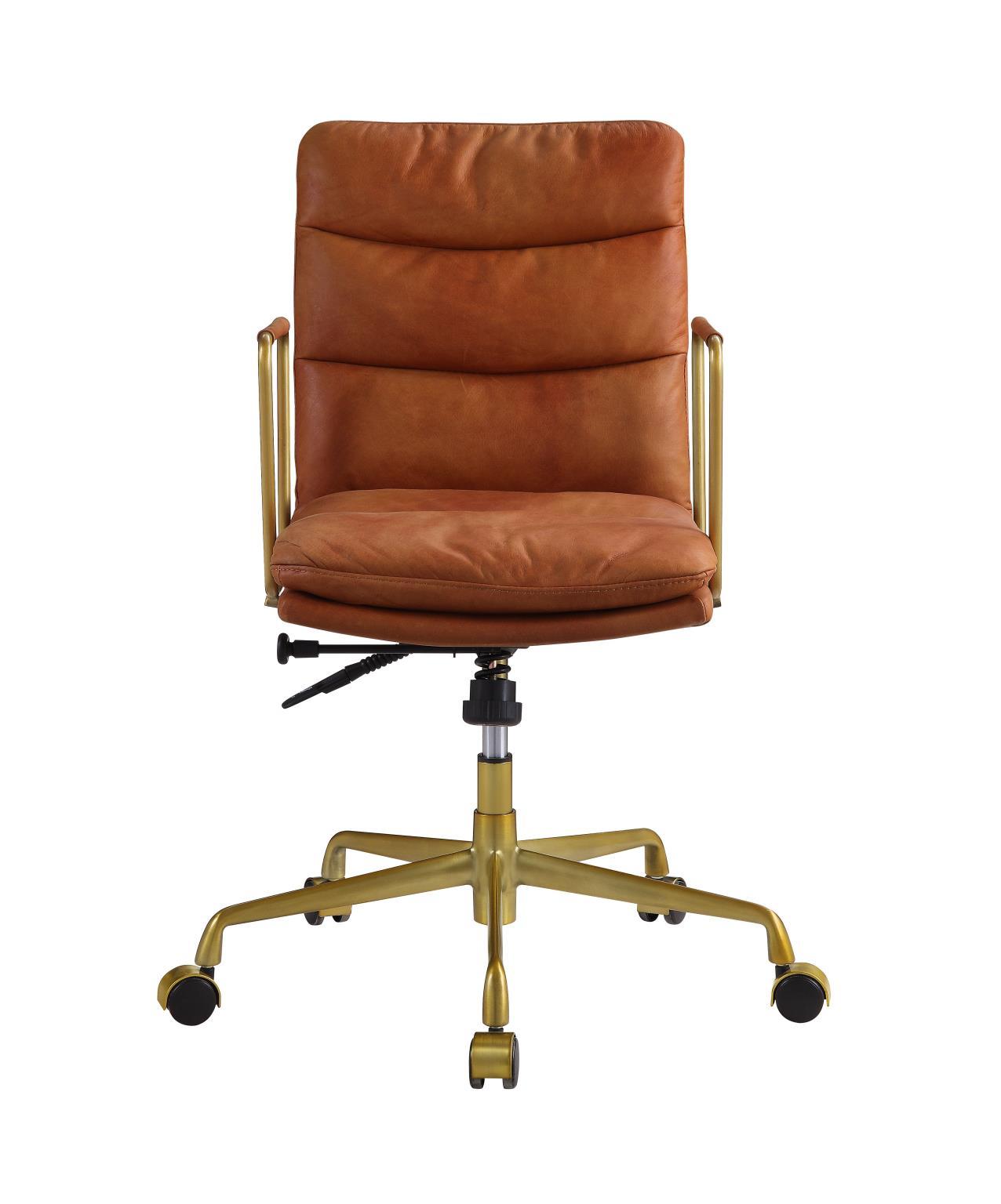 

        
Acme Furniture Dudley Executive Chair Rust Top grain leather 00840412247712
