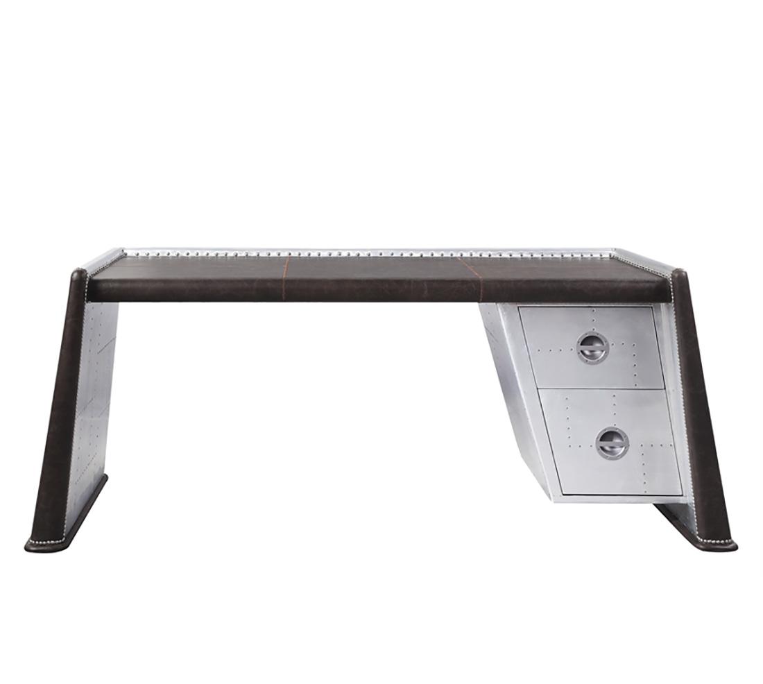 

    
Acme Furniture Brancaster Executive Desk Metal/Gray/Chocolate 92855
