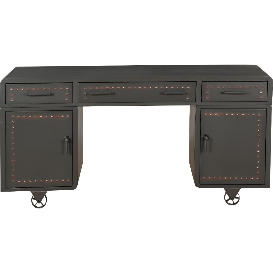 

    
Acme Furniture ACTAKI Executive Desk Metal/Gray ACTAKI 92430
